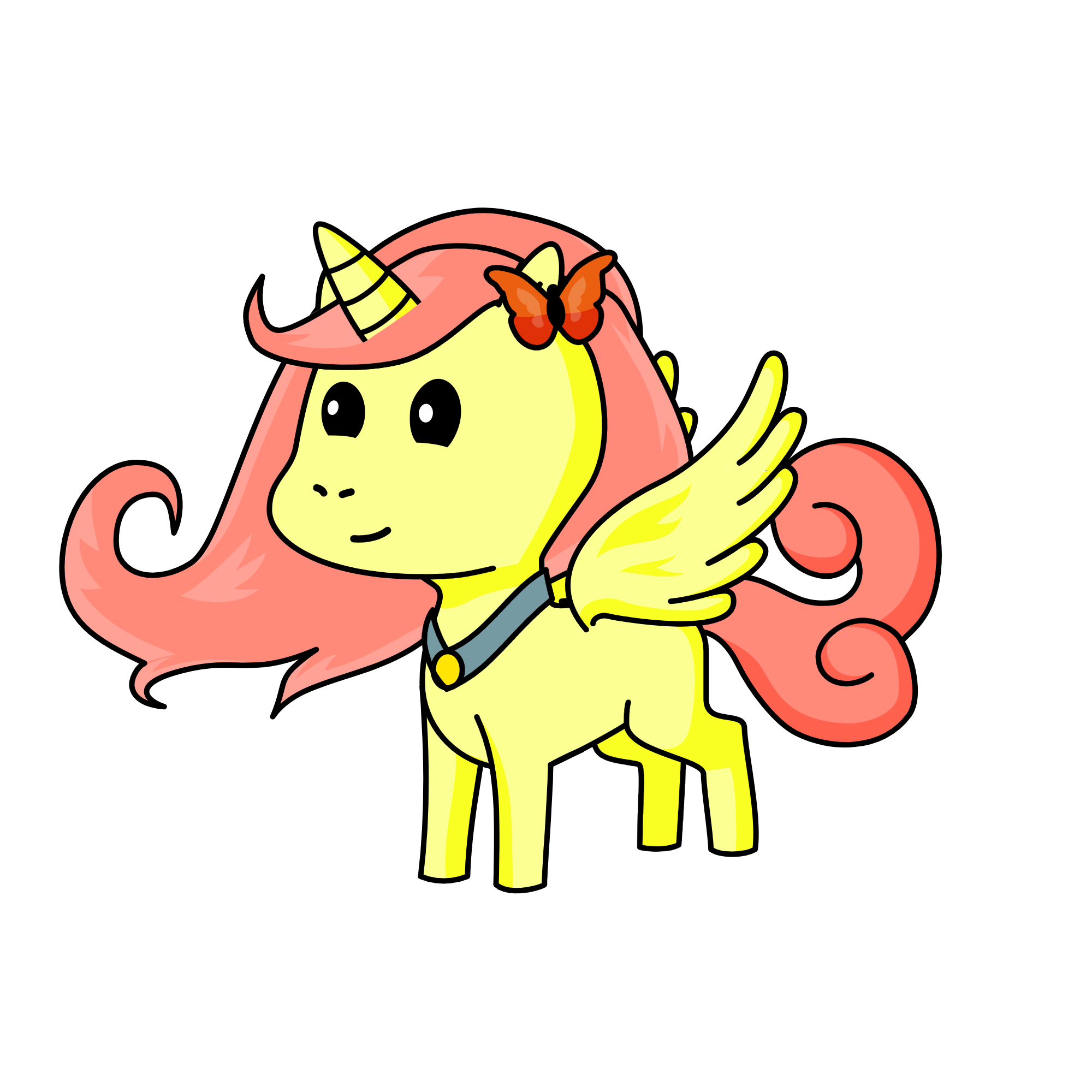 Fluttershy, the unicorn