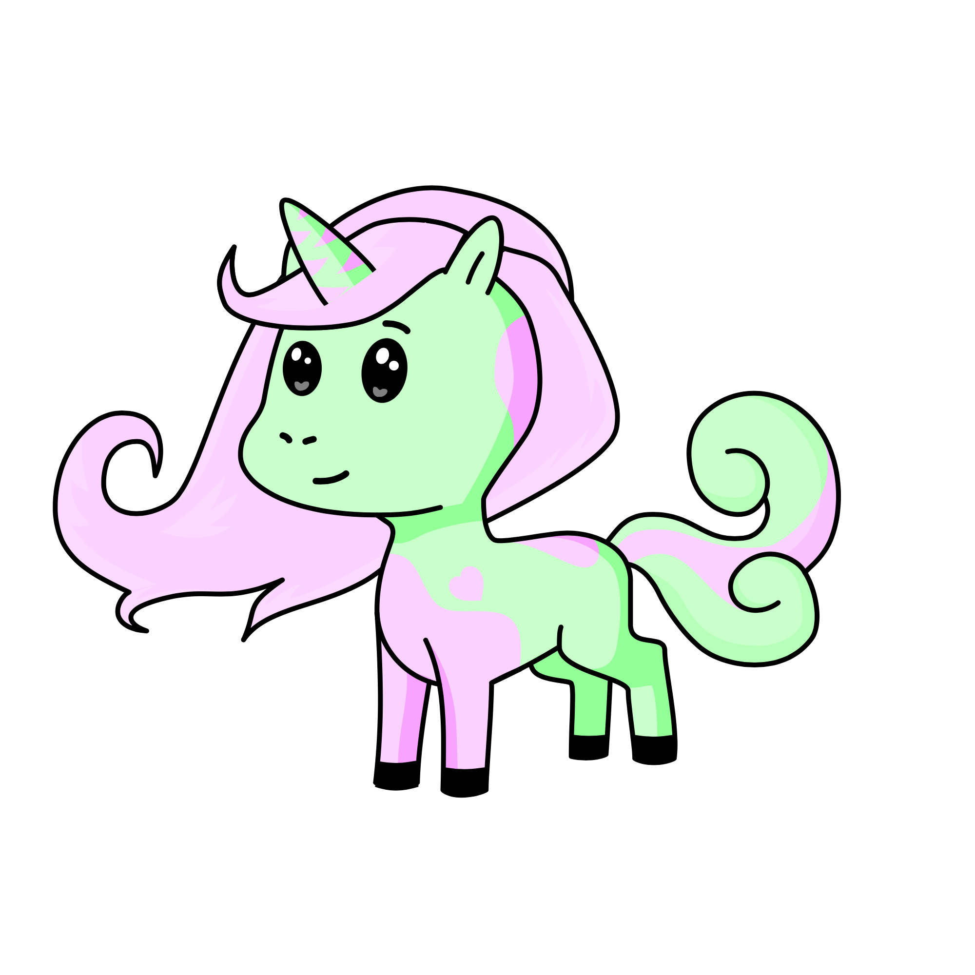 Mint, the unicorn