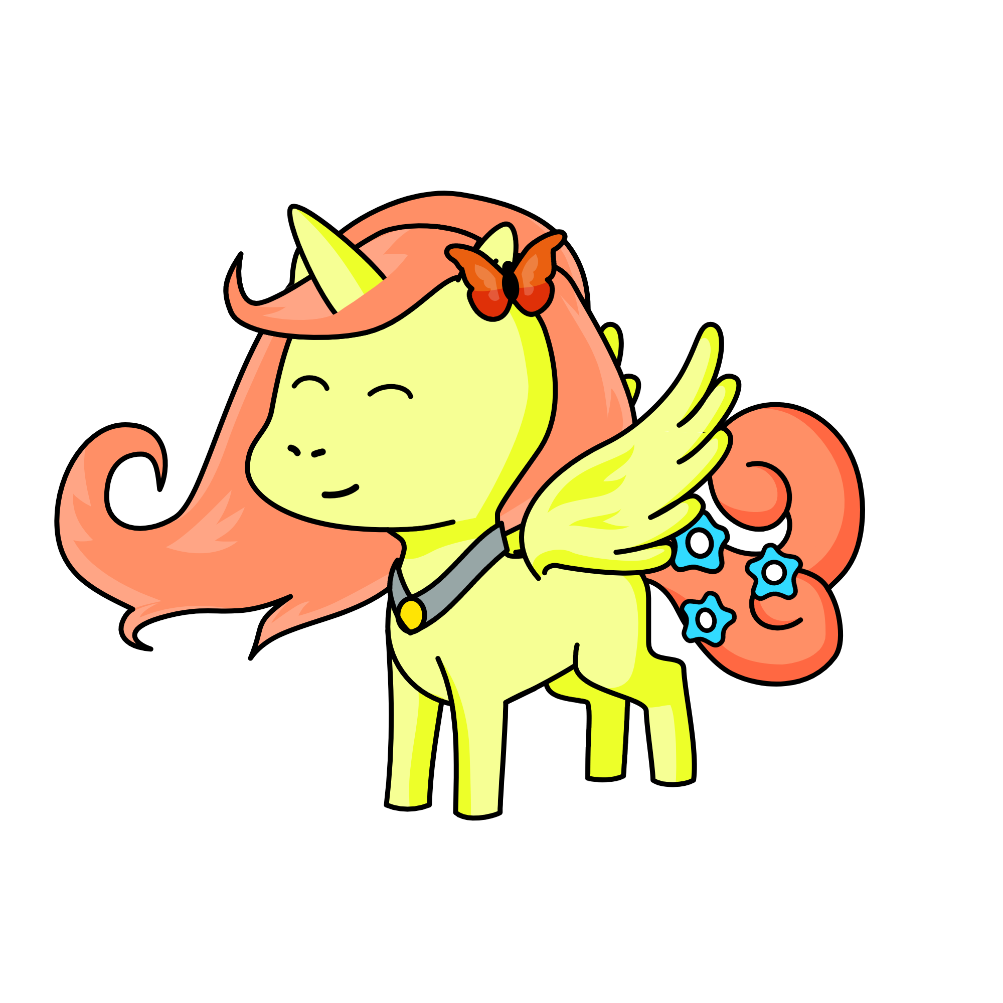 Fluttershy, the unicorn
