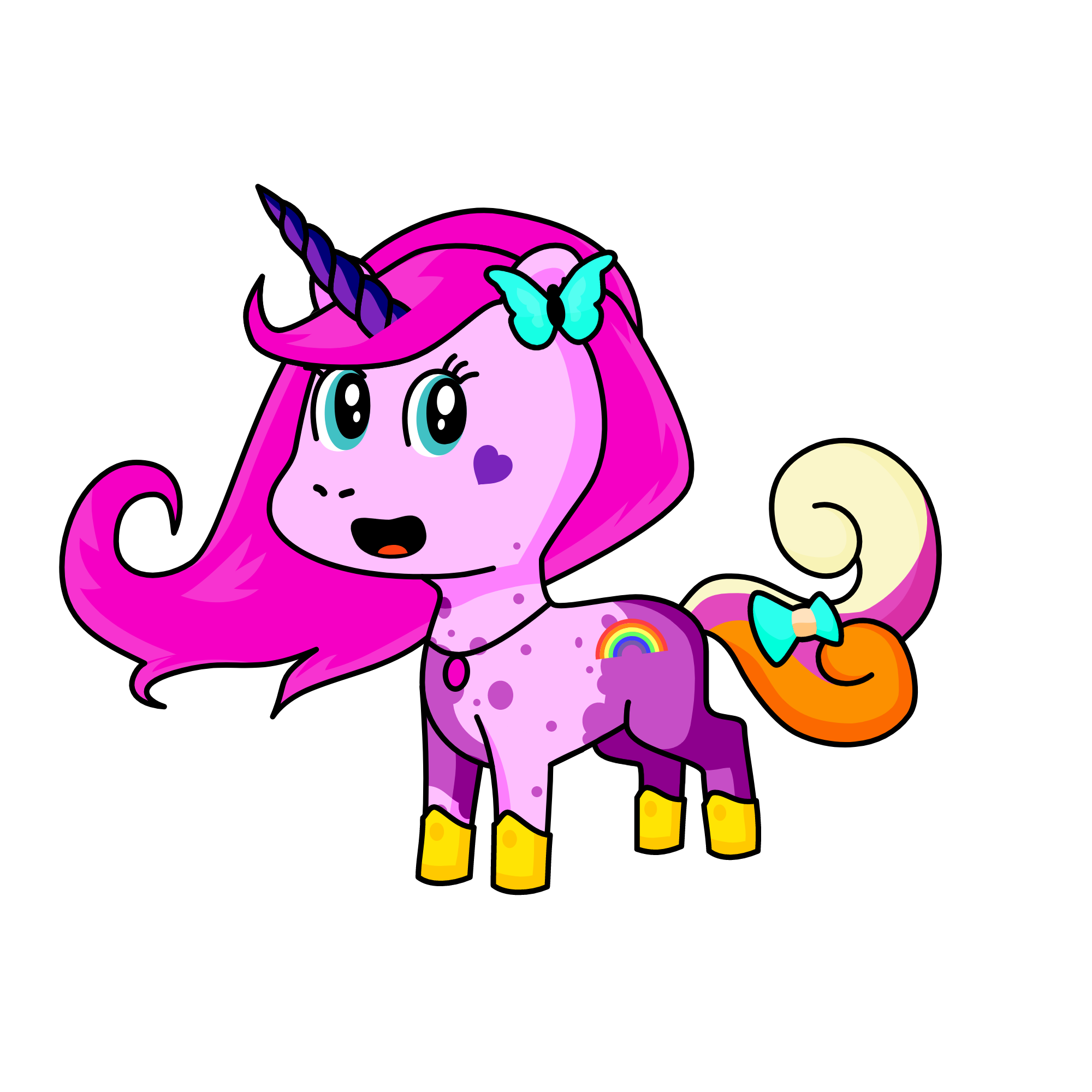 Pinky sweet🍭, the unicorn