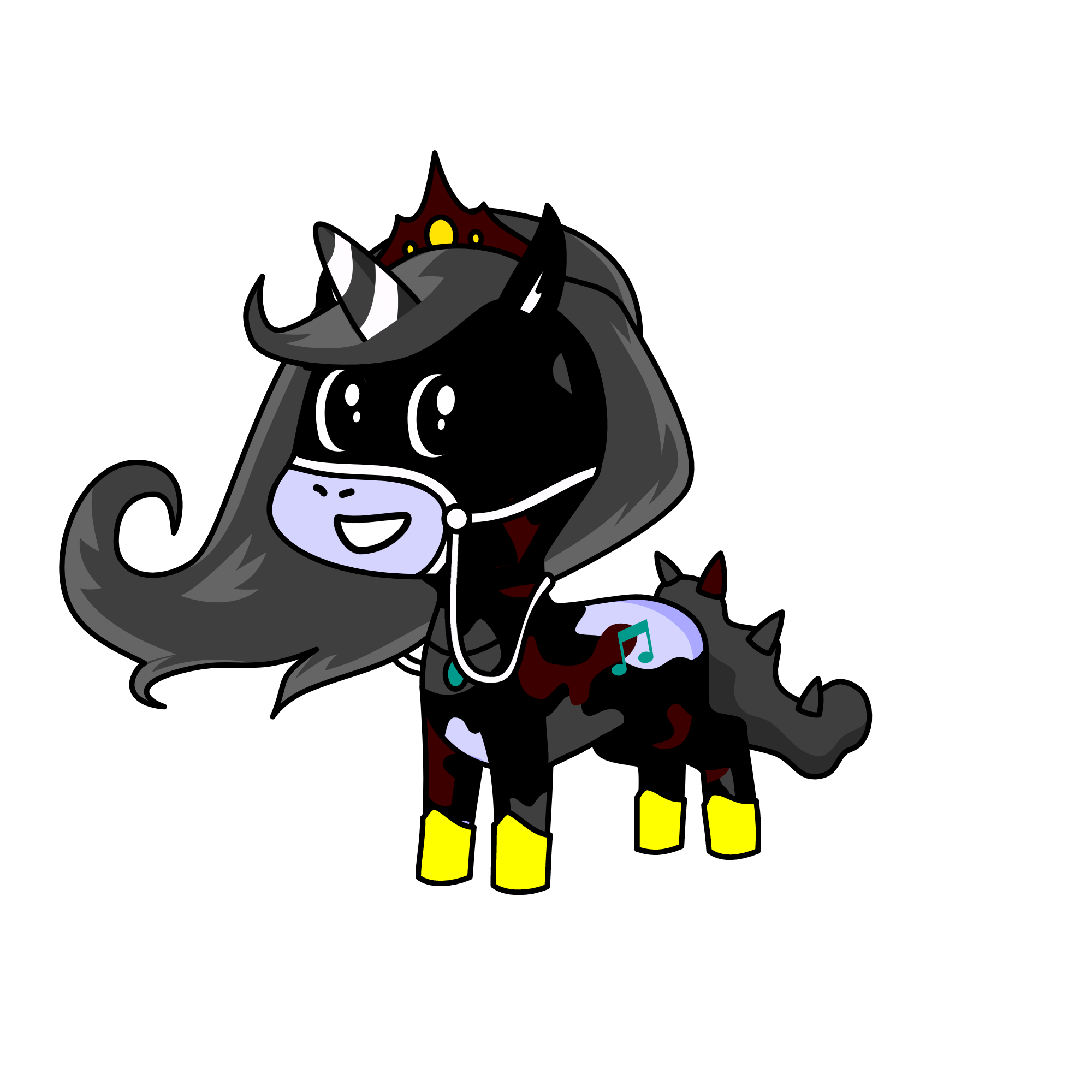 the queen of the dark, the unicorn