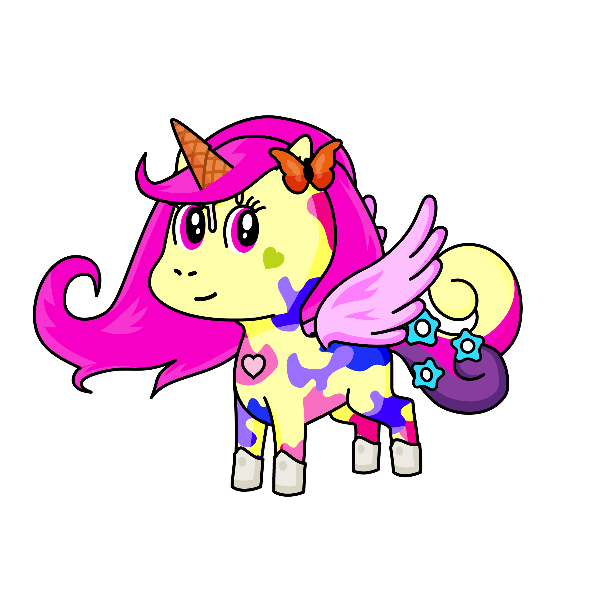 Creamycorn, the unicorn