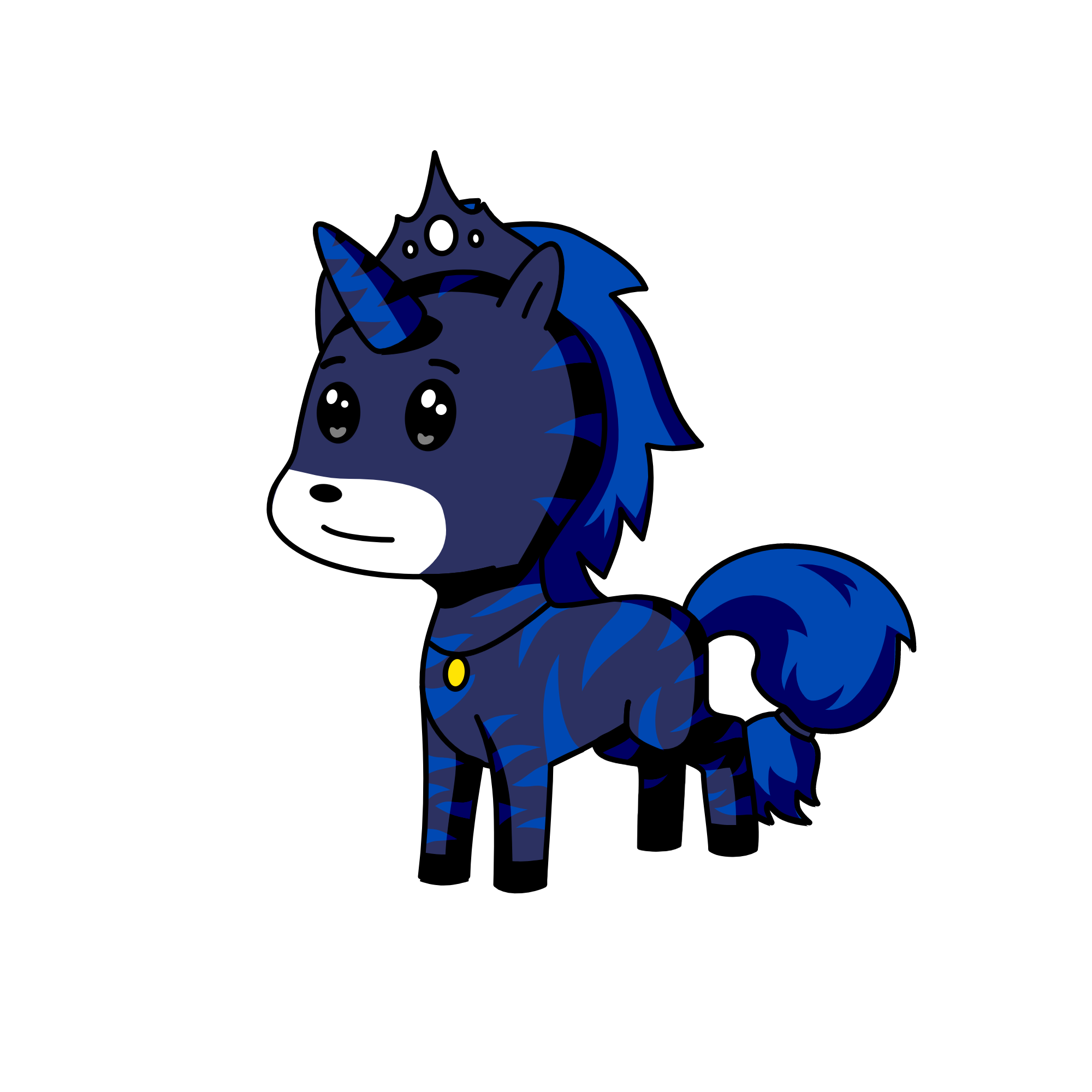 Indigo, the unicorn