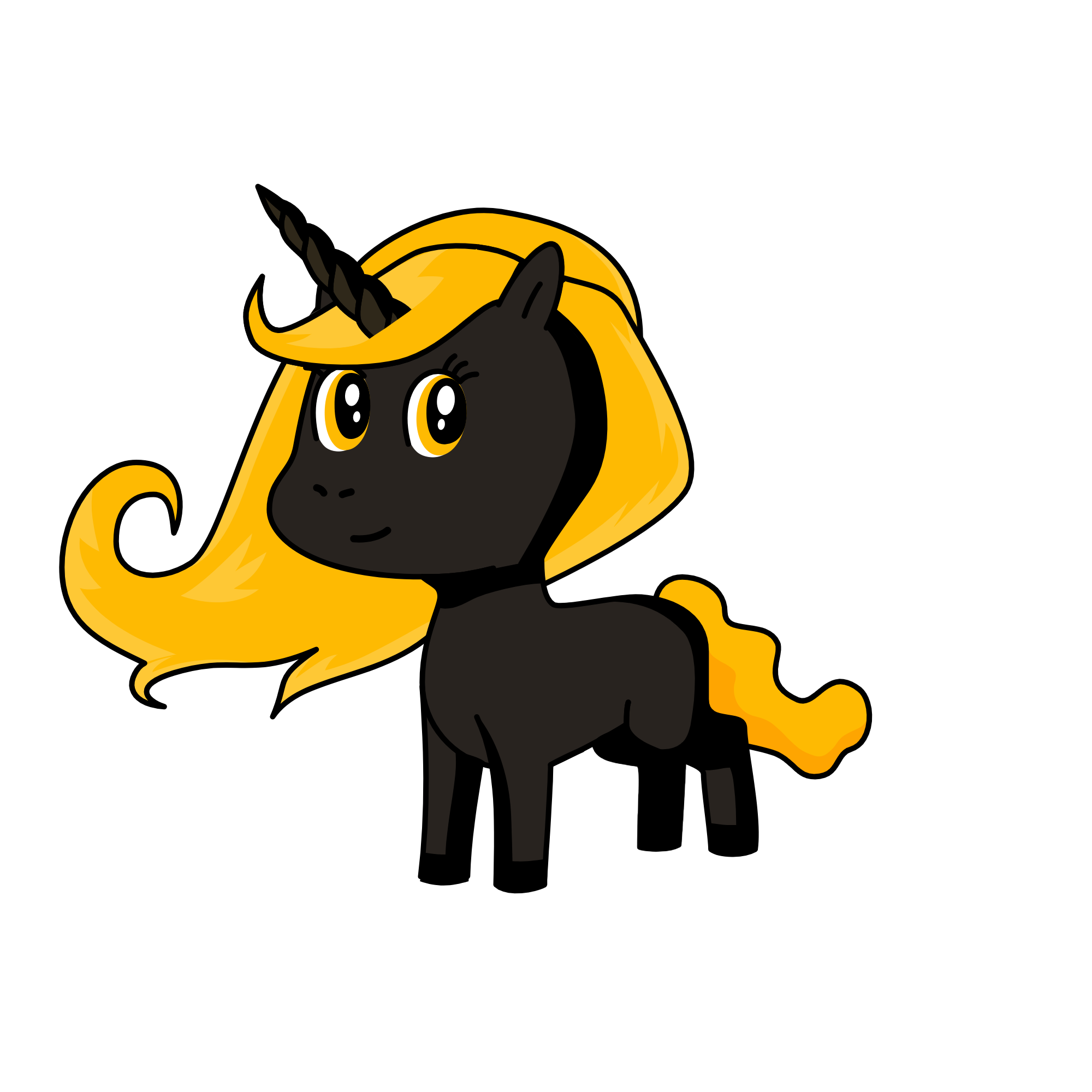Midnight Camilla, the unicorn