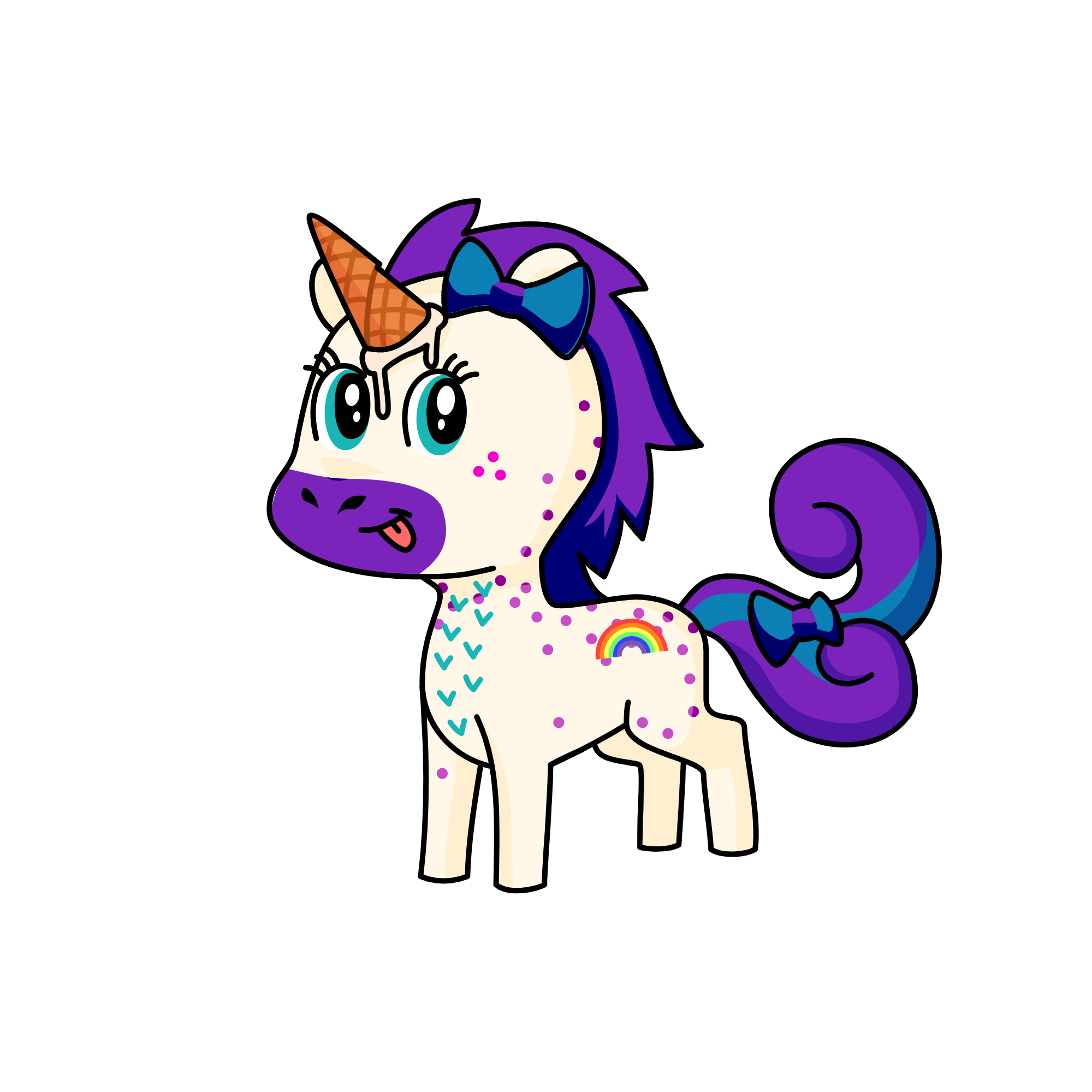 ice cream Sunday, the unicorn