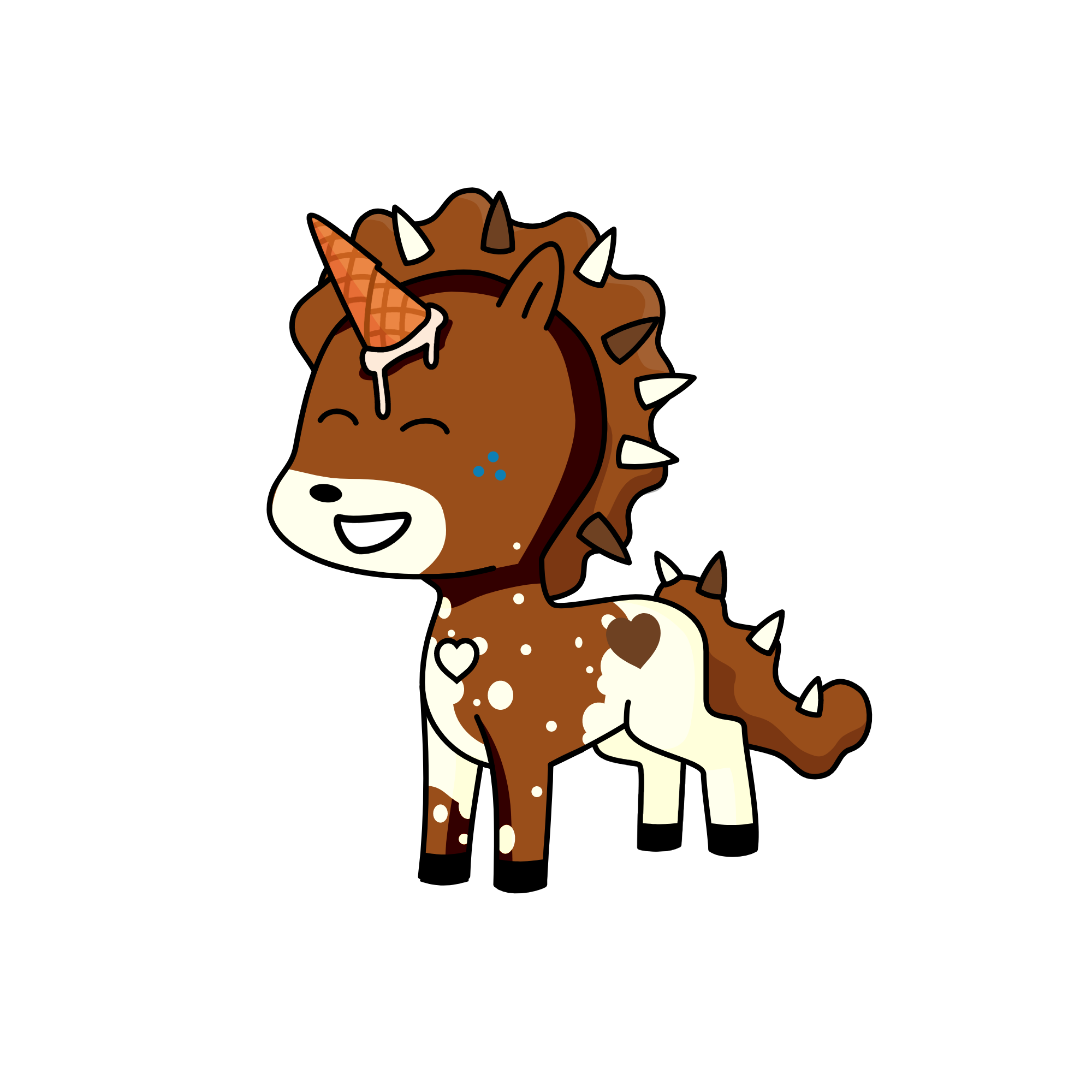 chocolate swirl, the unicorn