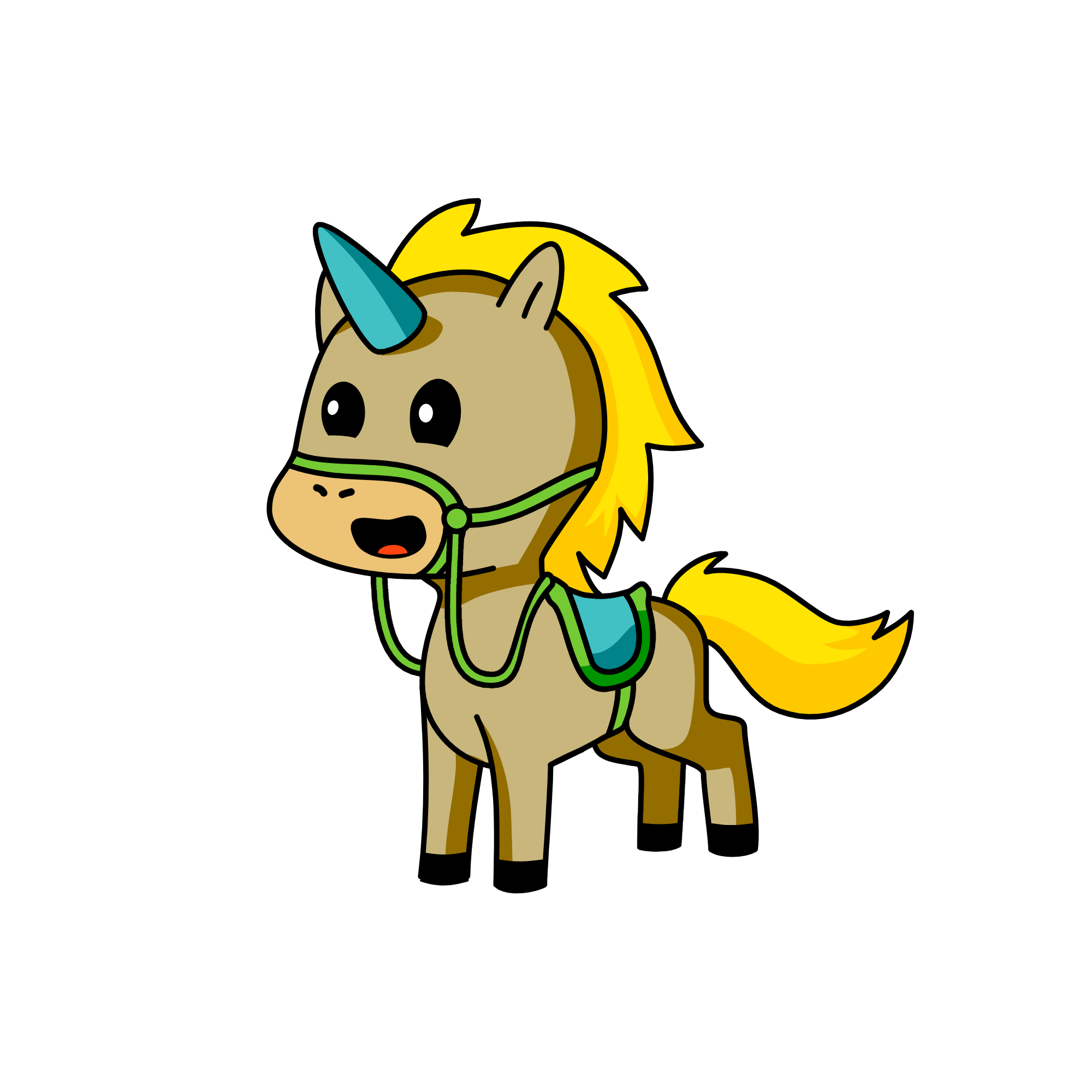 Clip Clop, the unicorn