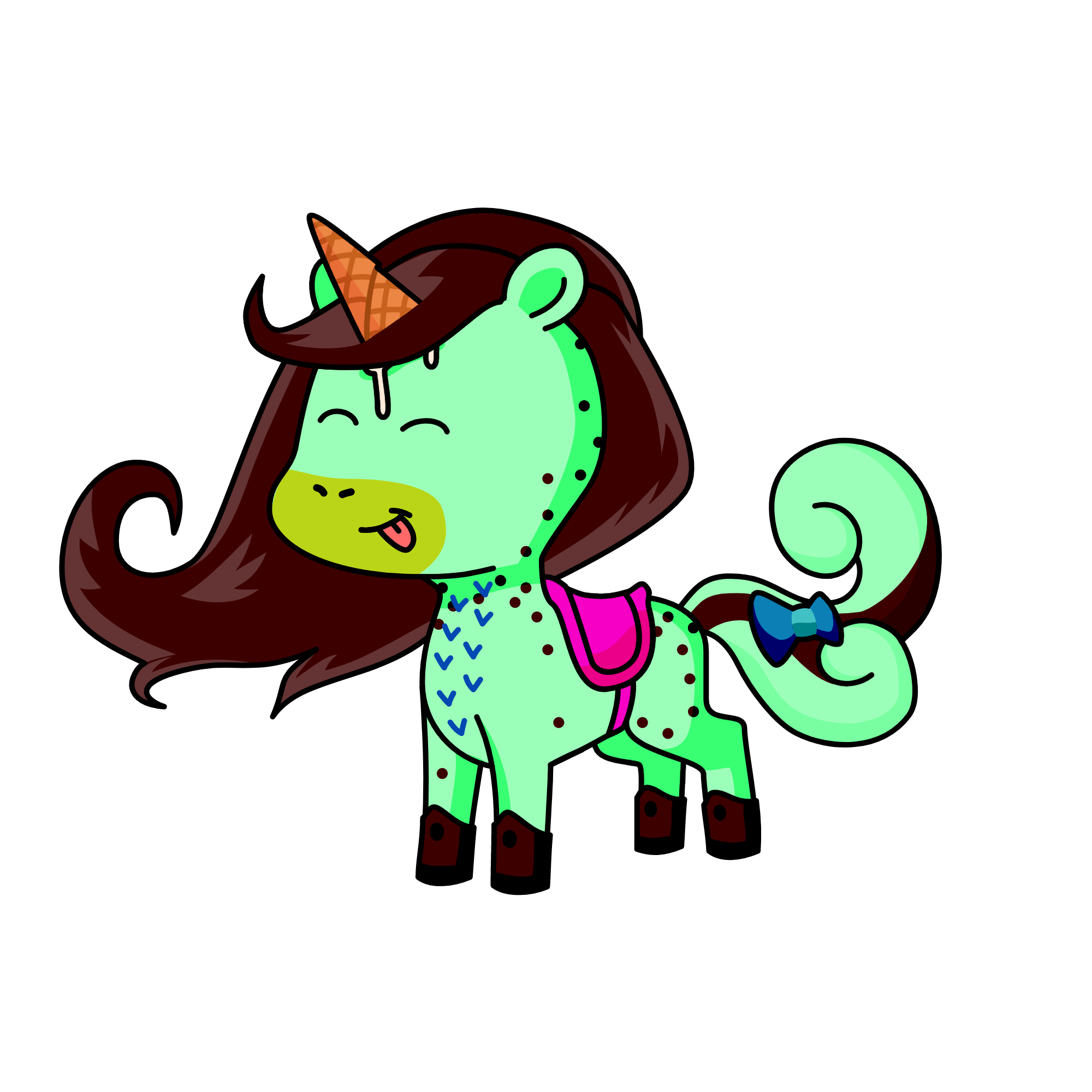 mint chocolate, the unicorn