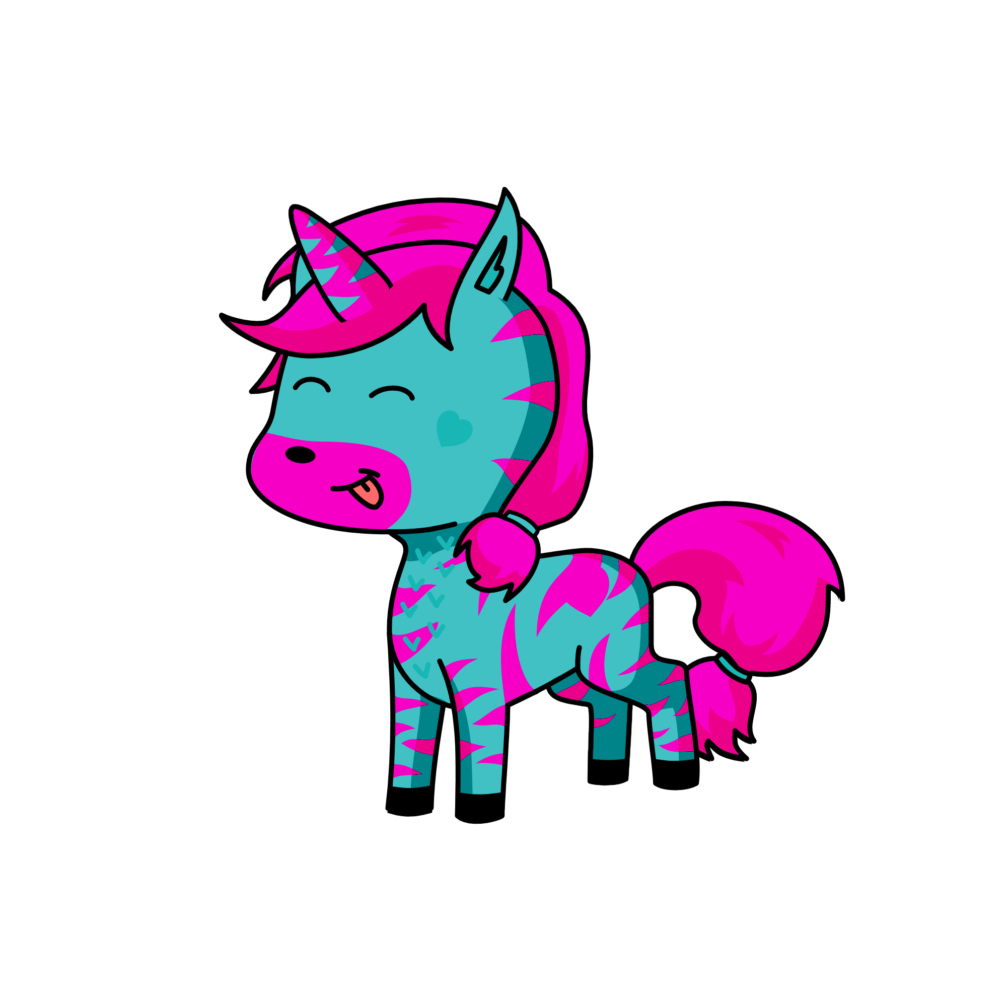 Izzy's friend, the unicorn