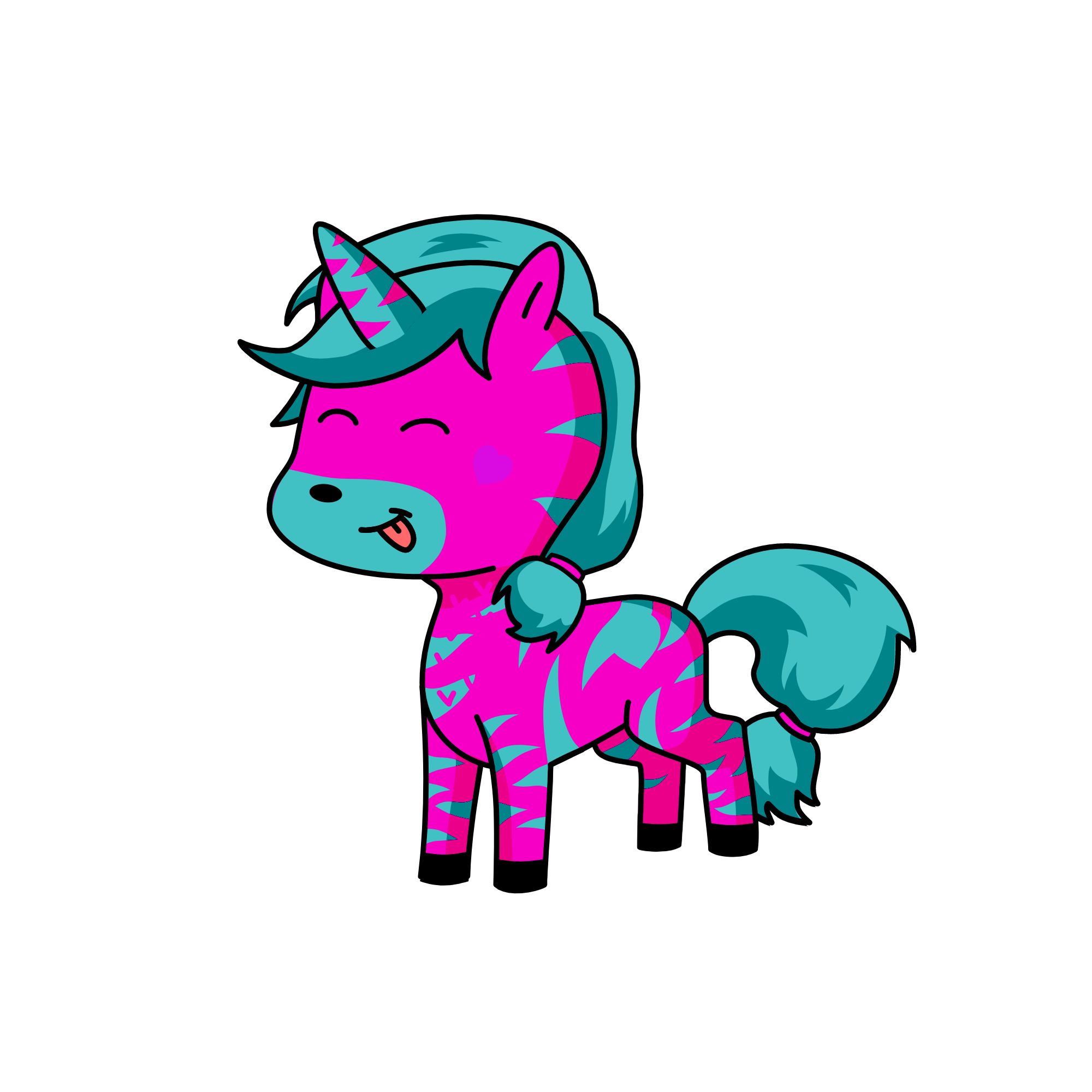Lily's friend, the unicorn