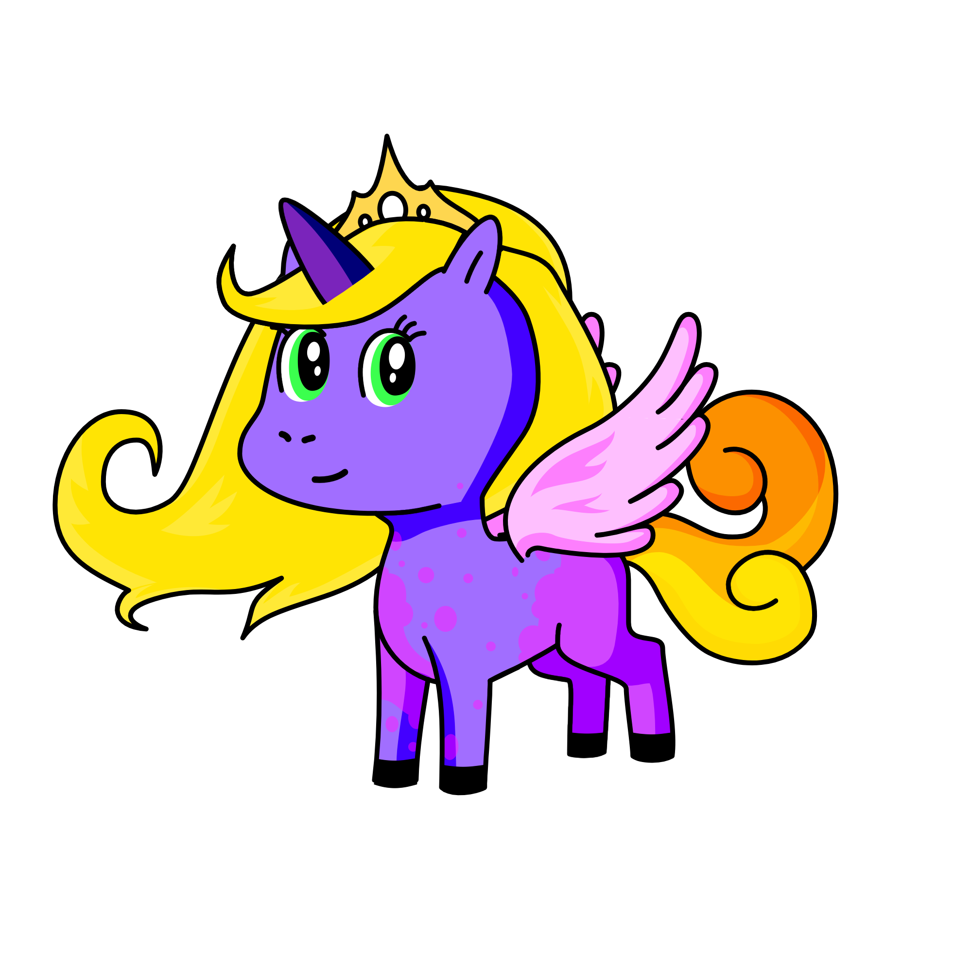 Rapunsel, the unicorn