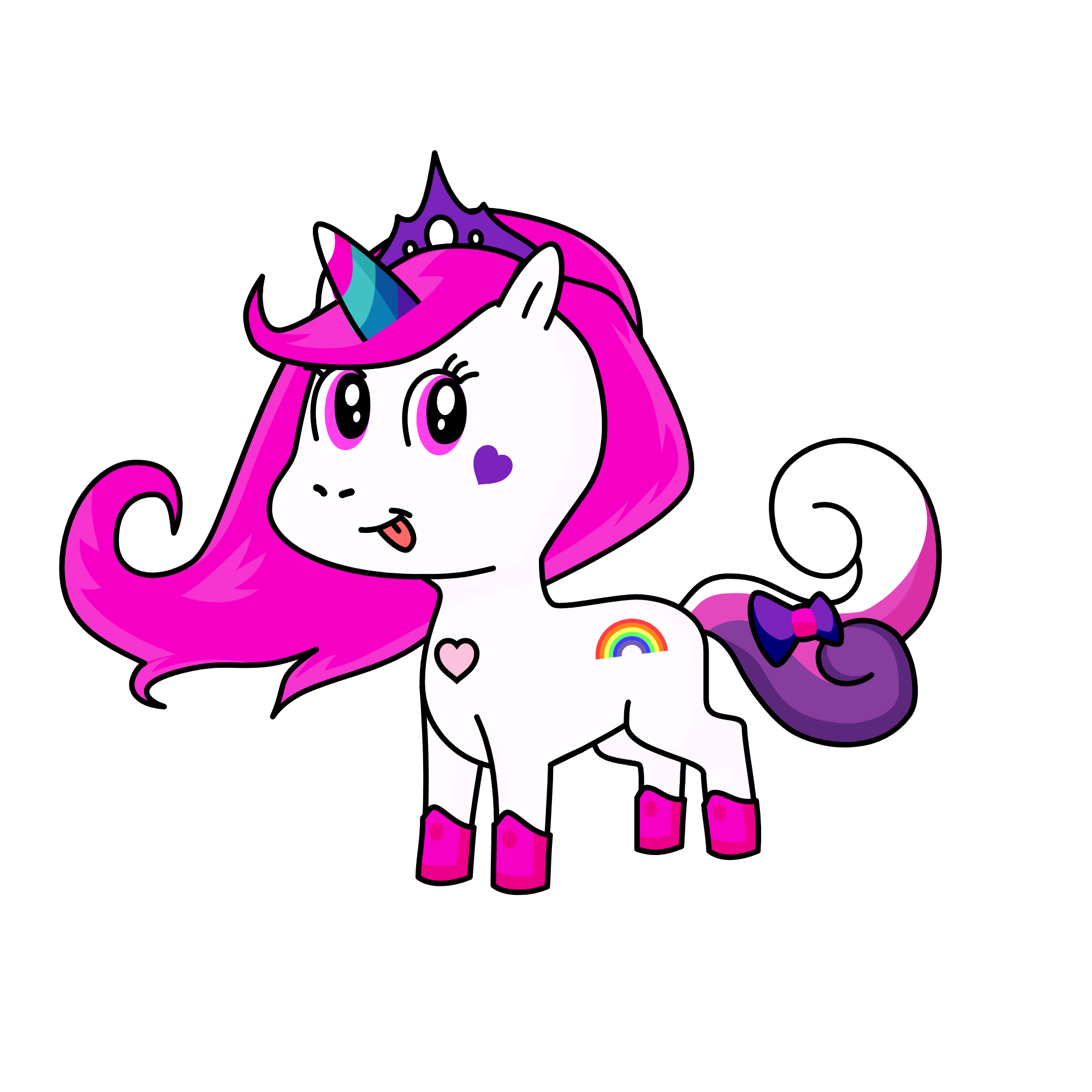 Queen Sparkly, the unicorn