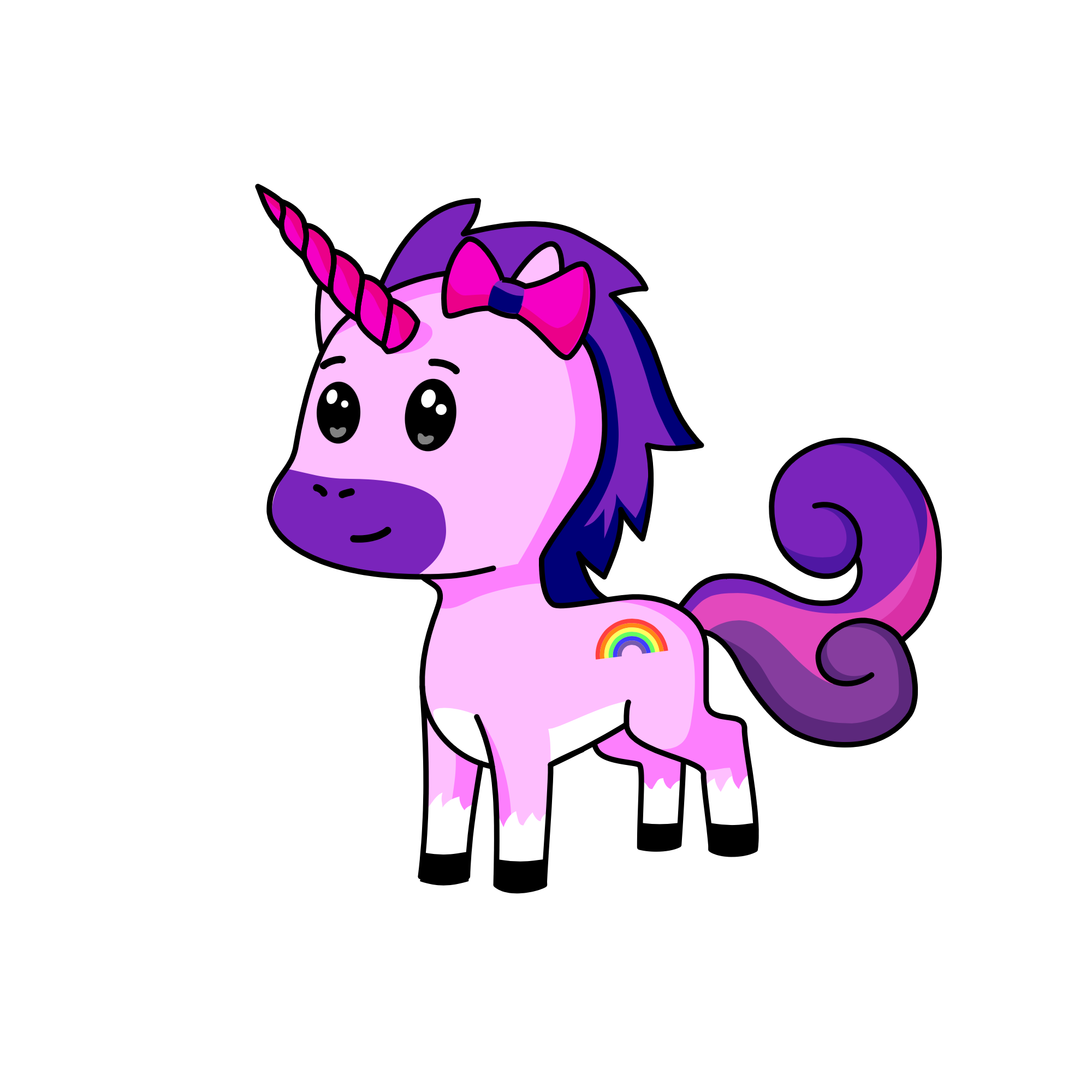Pinky, the unicorn