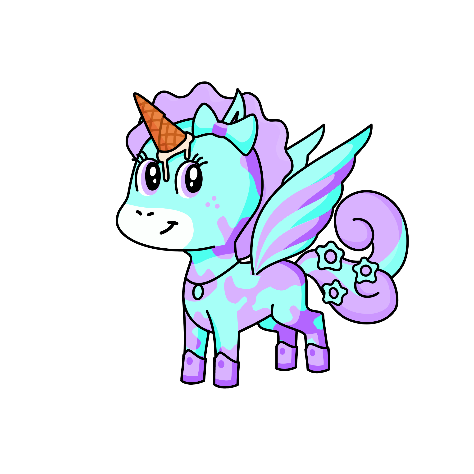 UwU(how to get cool horns just click the random unicorn choice until you get a cool one ., the unicorn