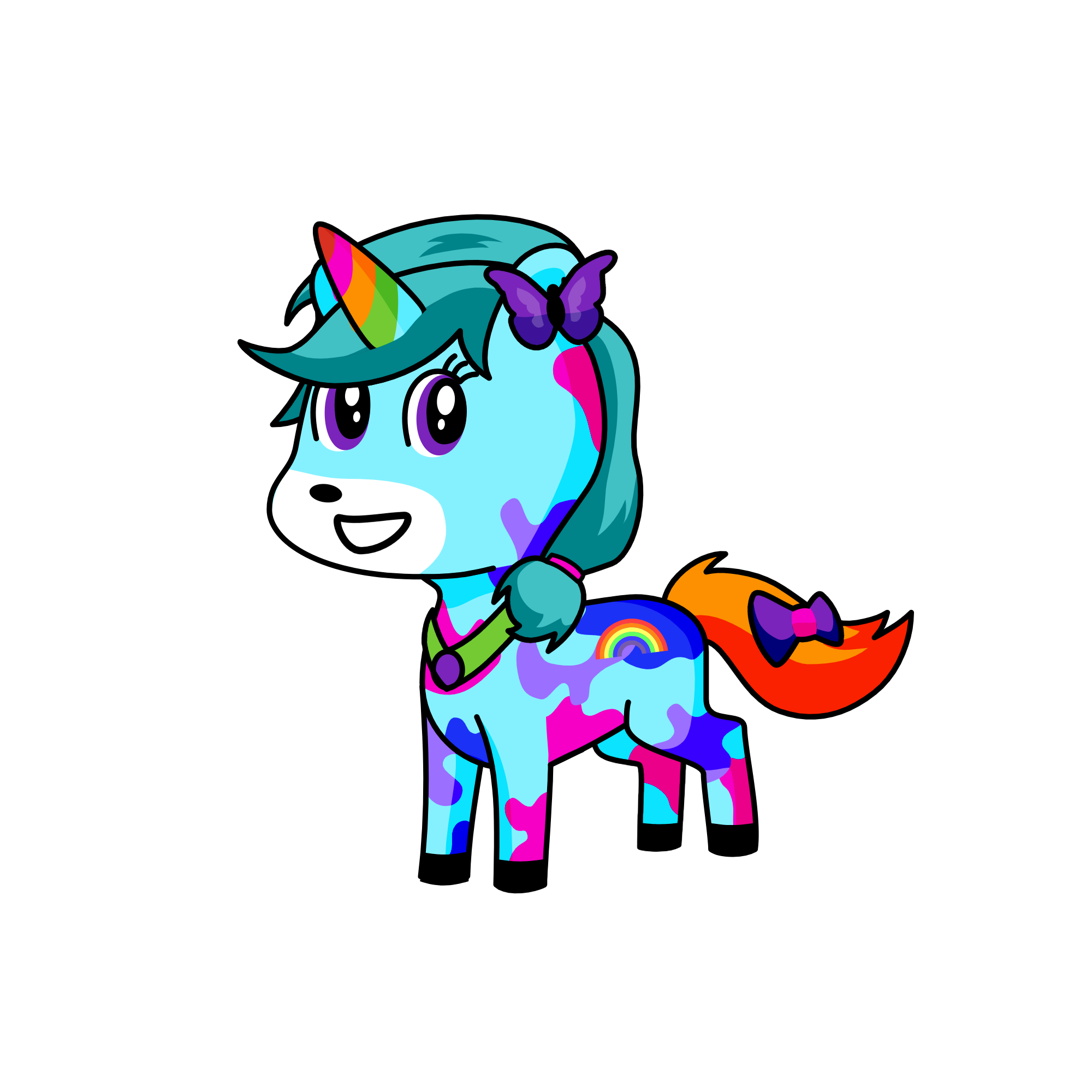 Rainbowcorn, the unicorn