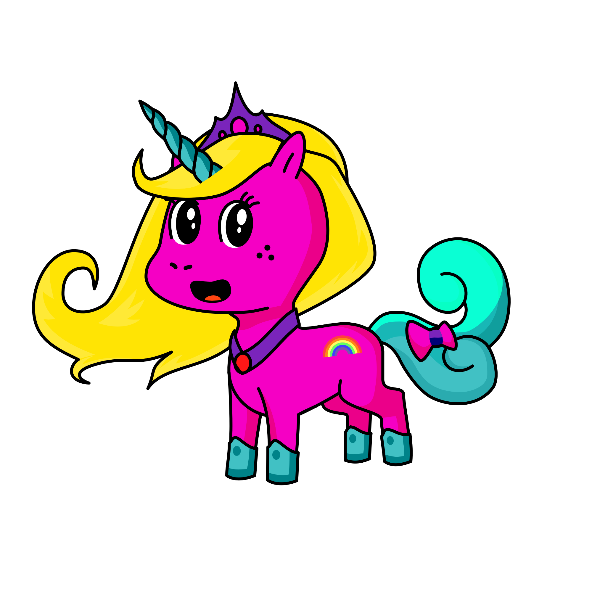 Glow, the unicorn