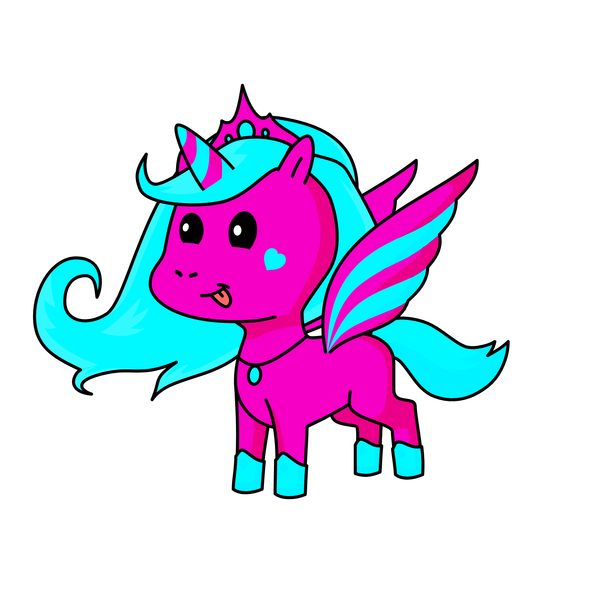 pinky, the unicorn
