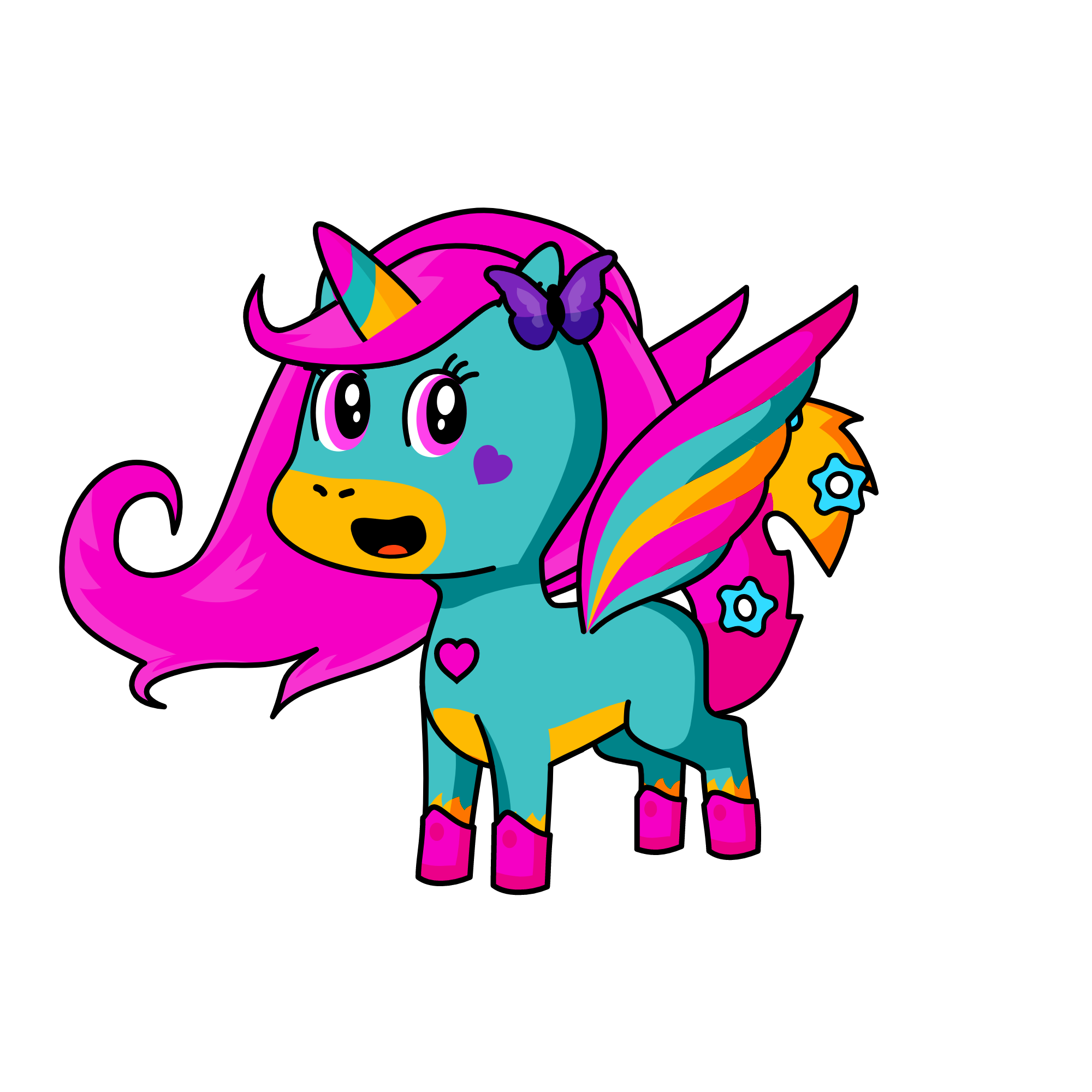 cotton candy , the unicorn