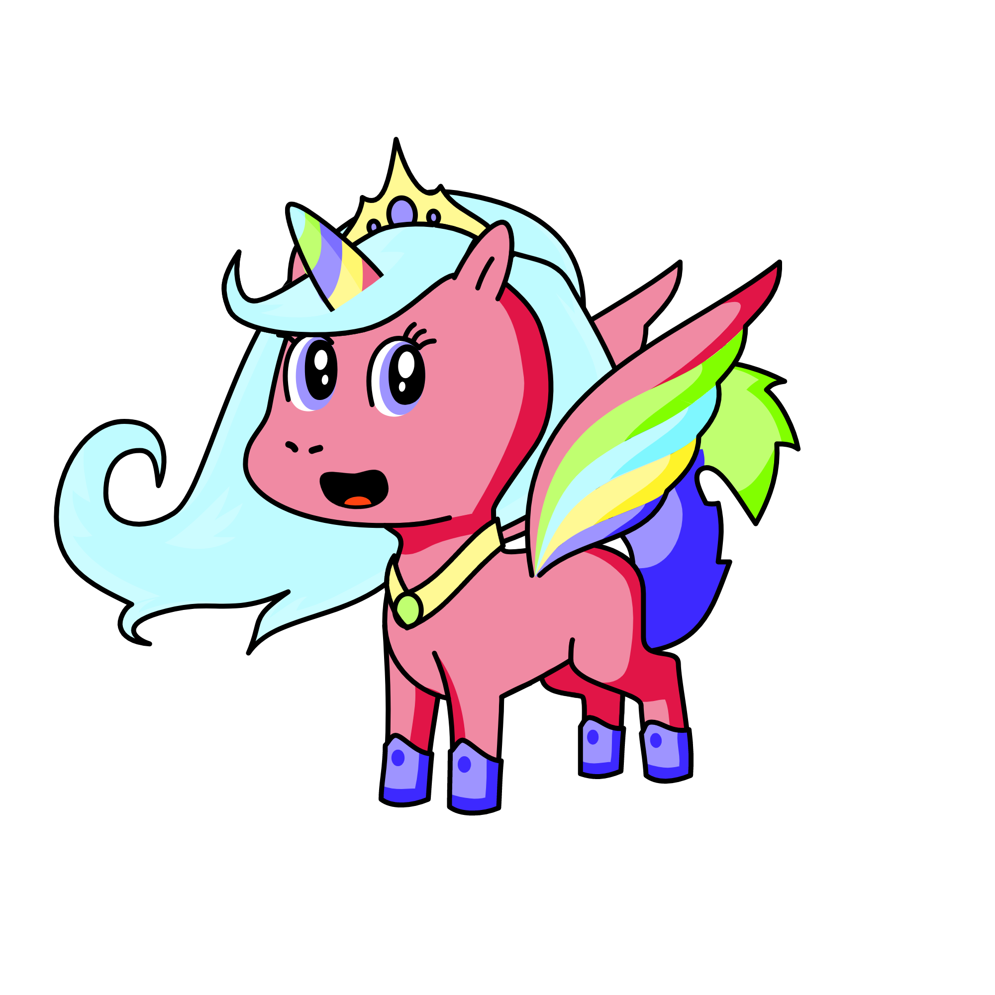 pastel, the unicorn