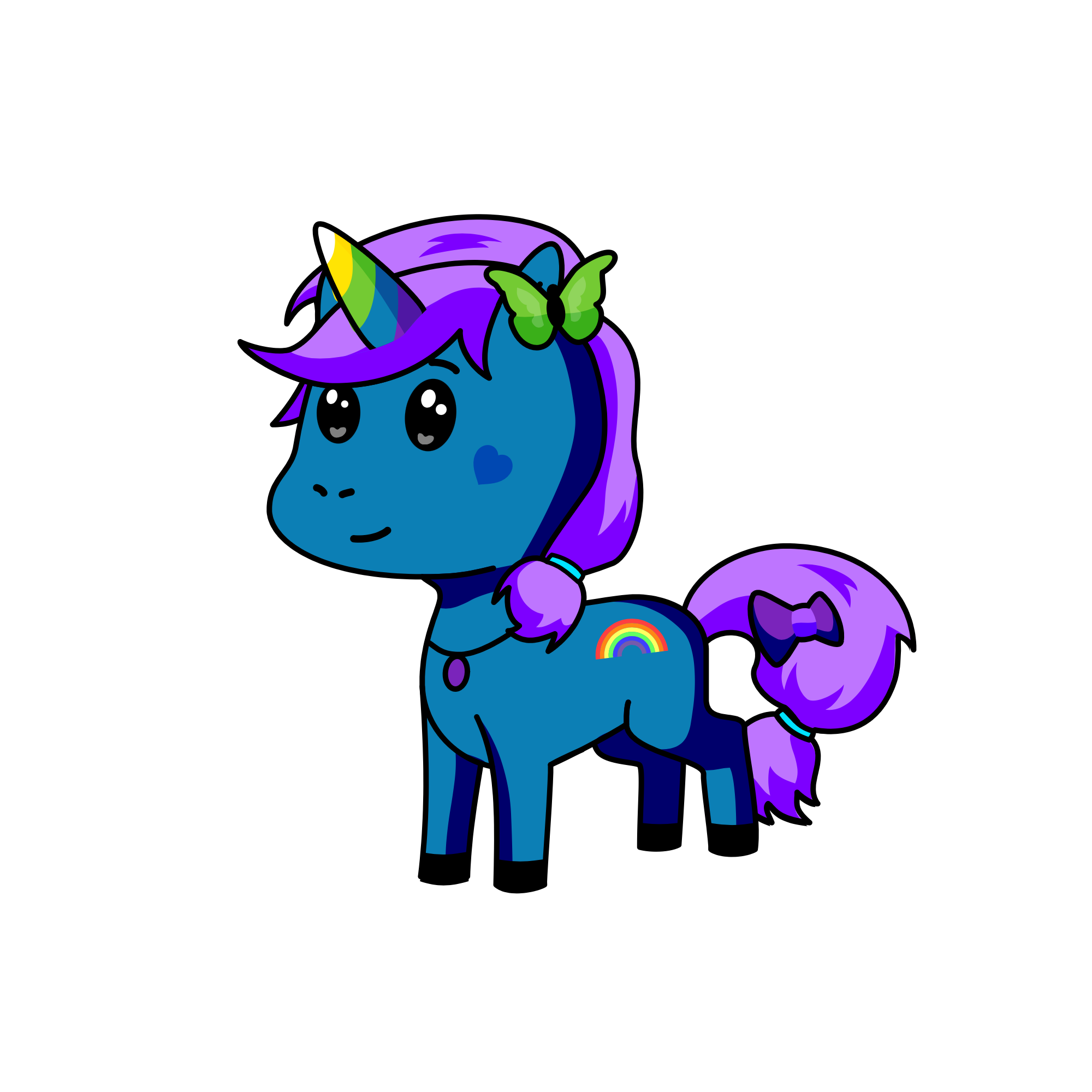 Rainbow Dash, the unicorn