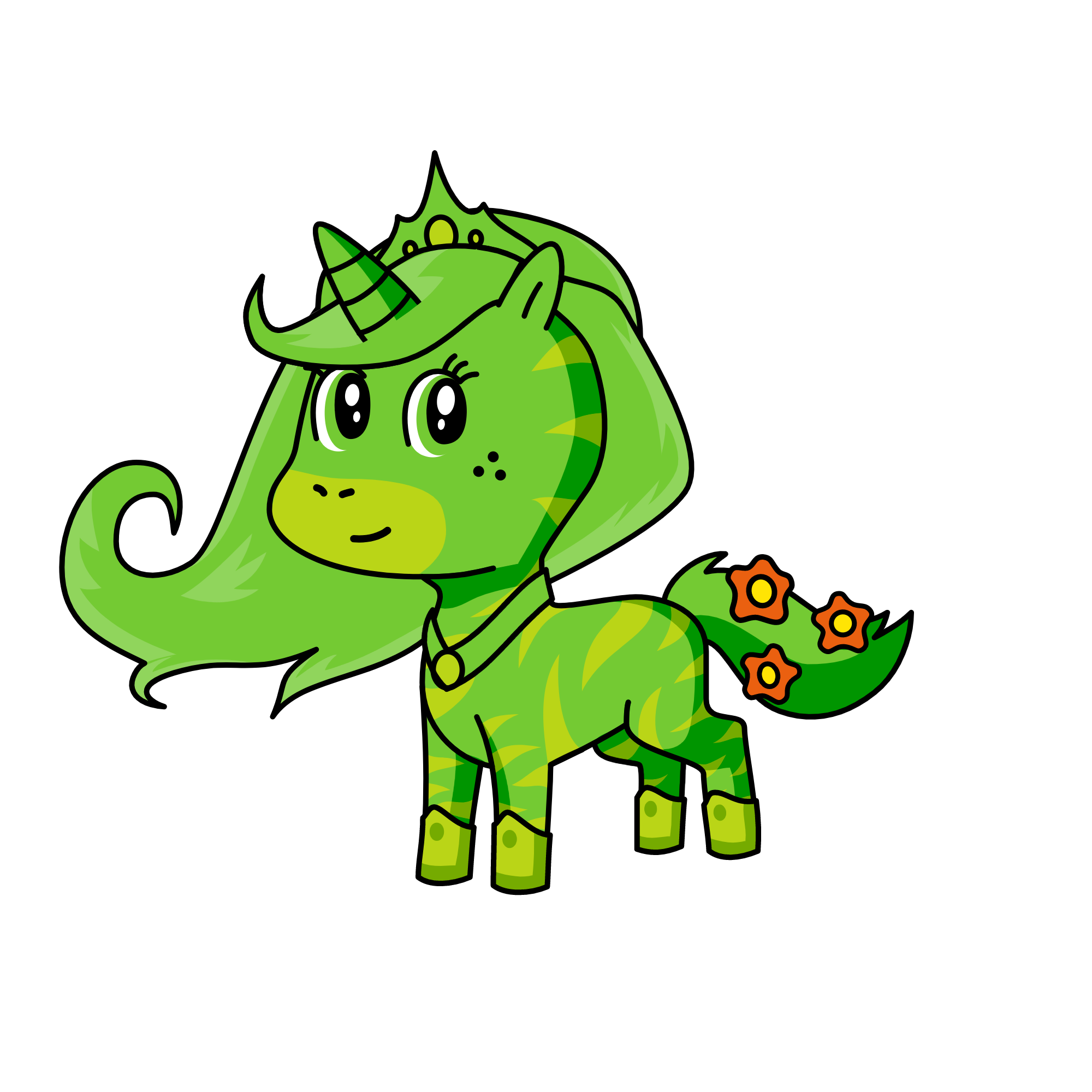 Princess nature, the unicorn