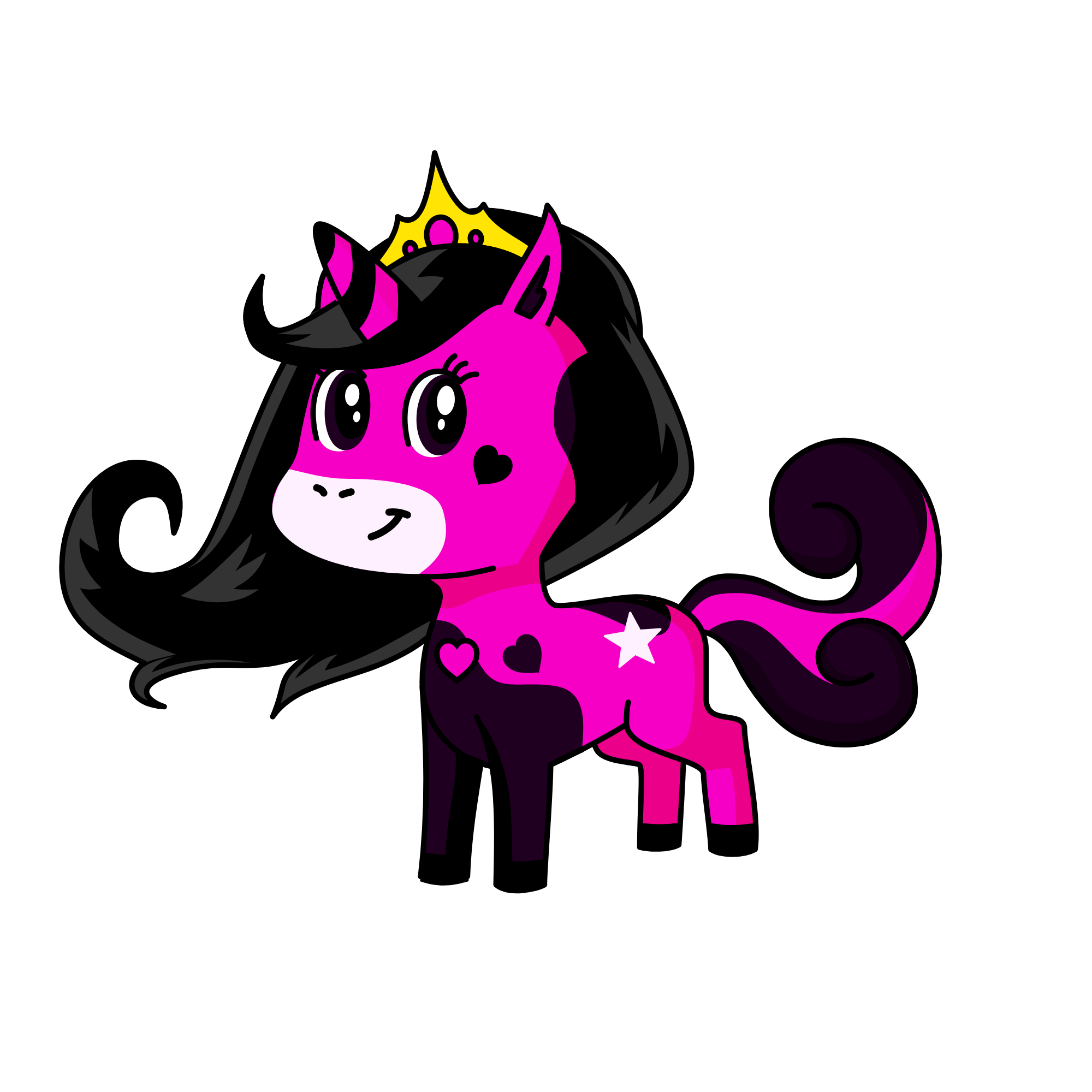 Black pink, the unicorn