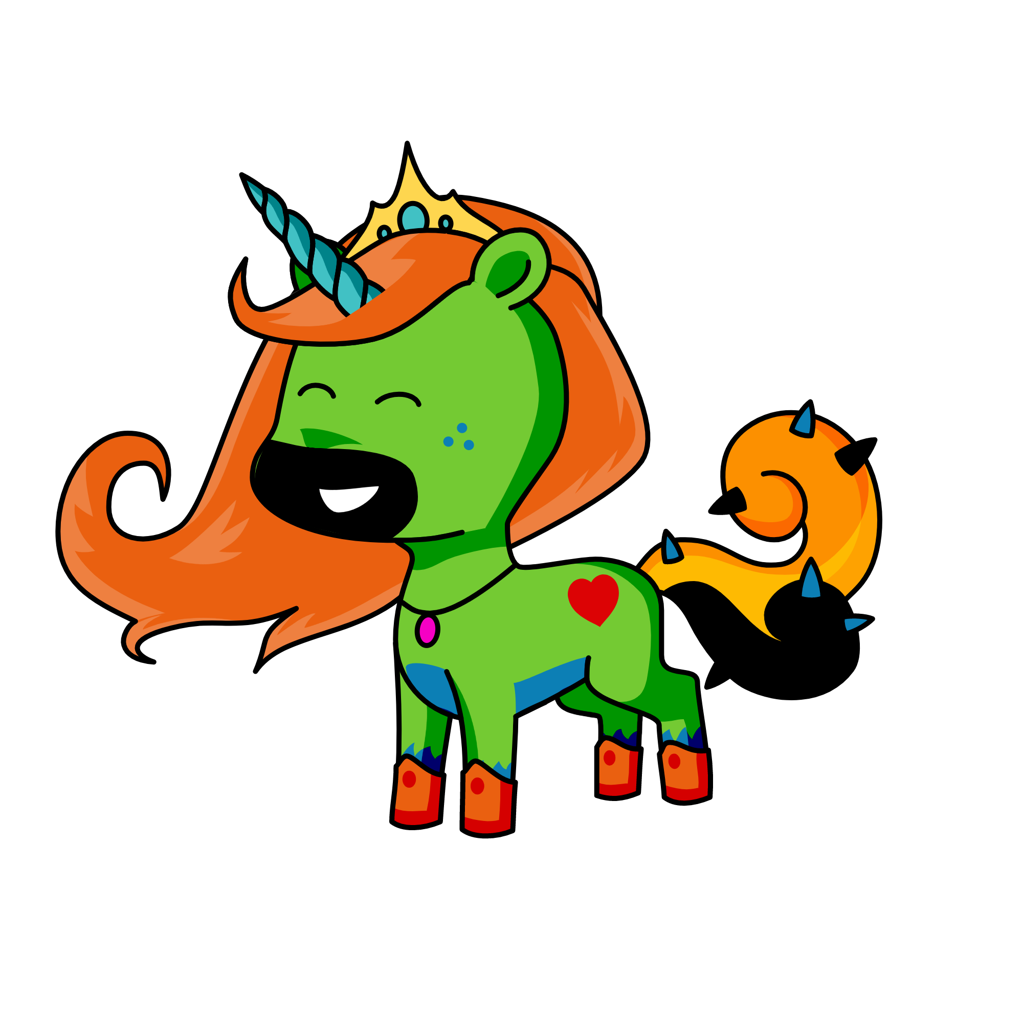 princess forest, the unicorn