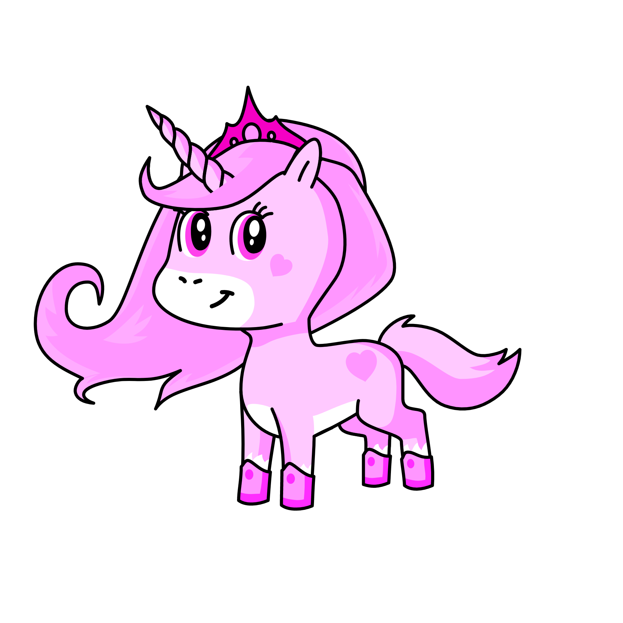 Violet, the unicorn
