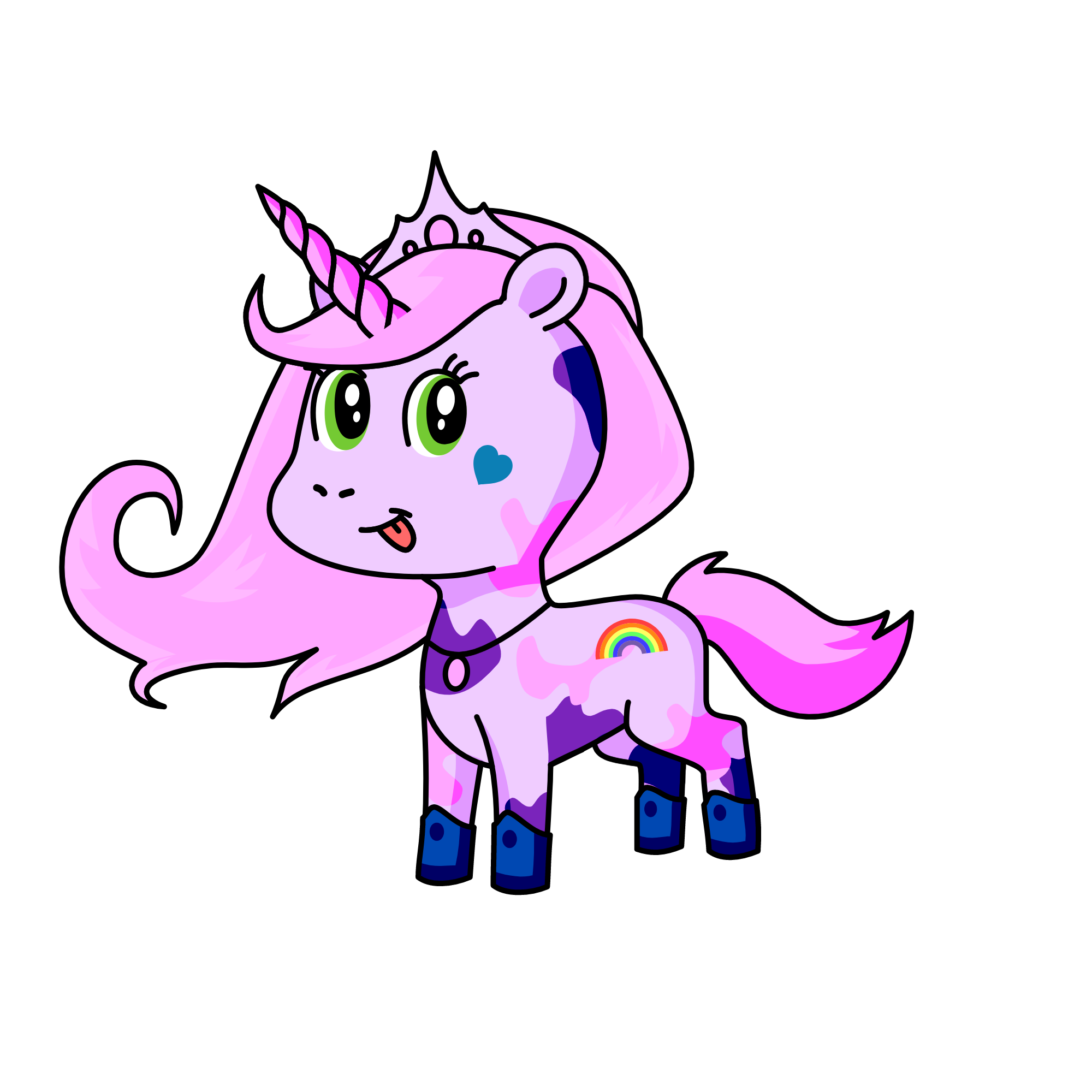 art girl, the unicorn
