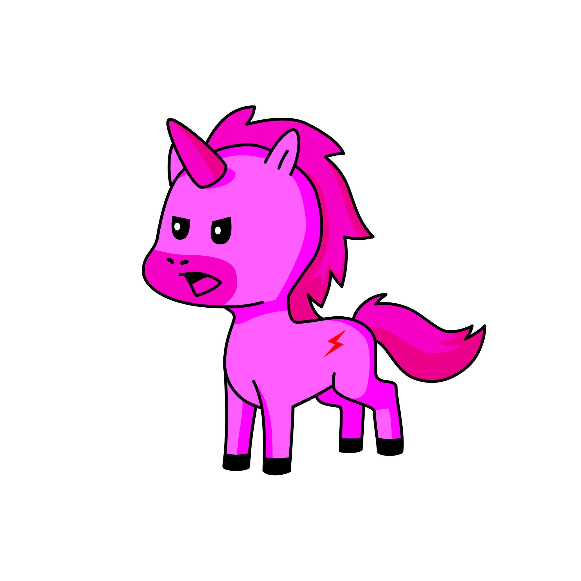 Angry Pinkie Pie , the unicorn
