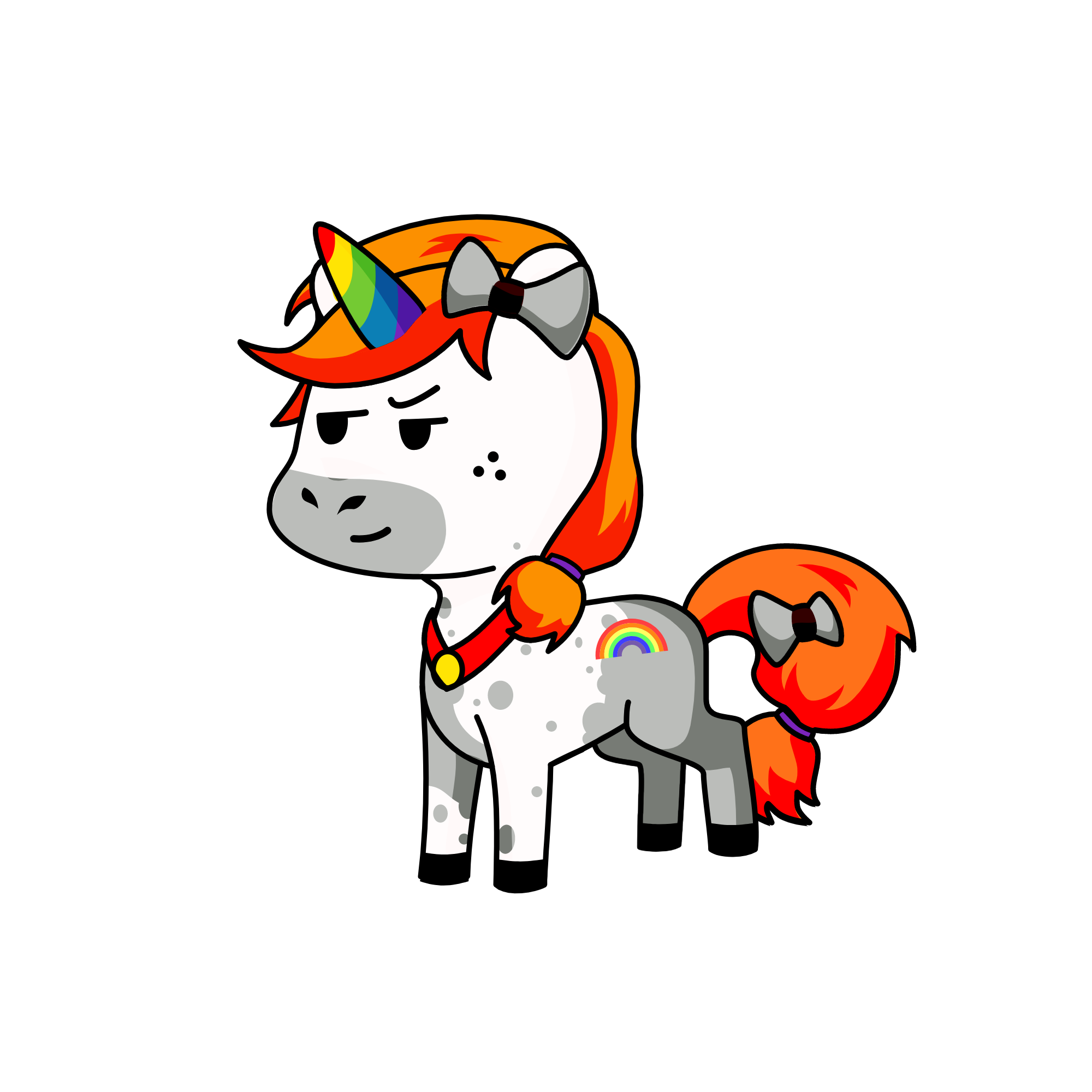 Rainbow , the unicorn