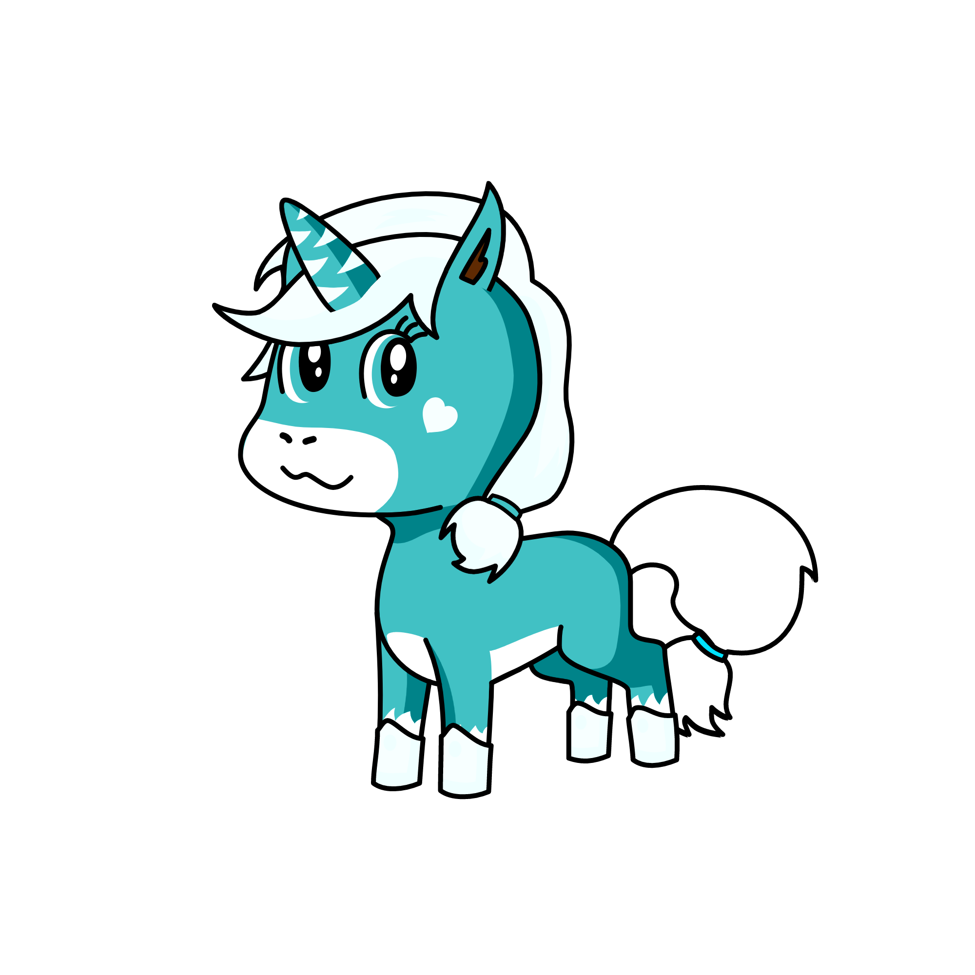 BlueBabe, the unicorn