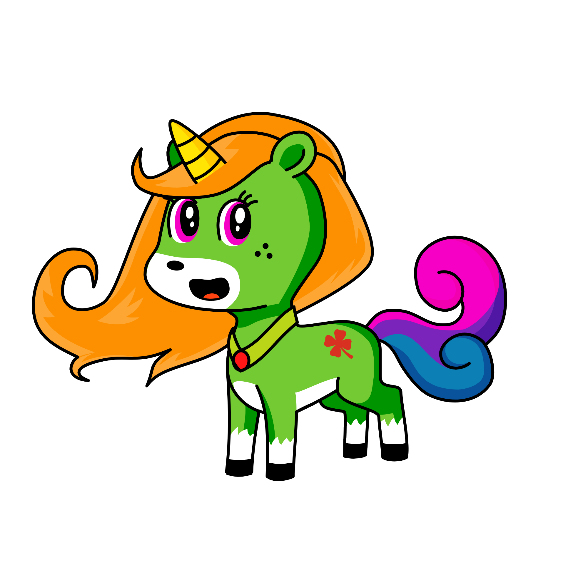 rainbow uni, the unicorn