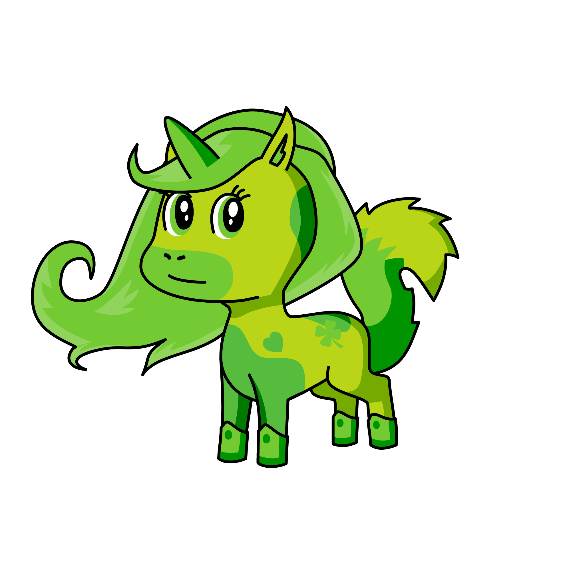 Forest corns, the unicorn