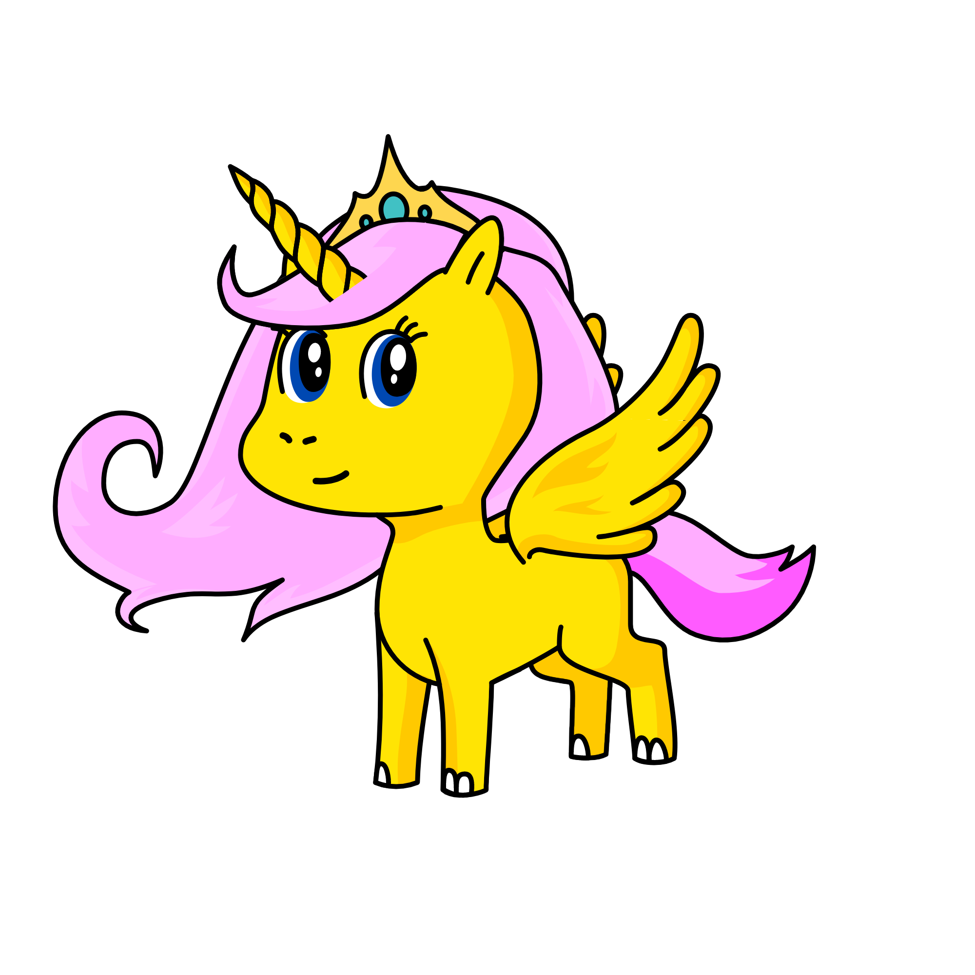 Alicorn Fluttershy, the unicorn