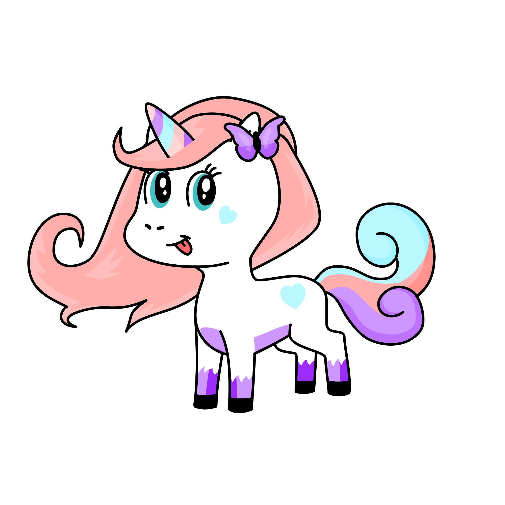 Pastel princess, the unicorn