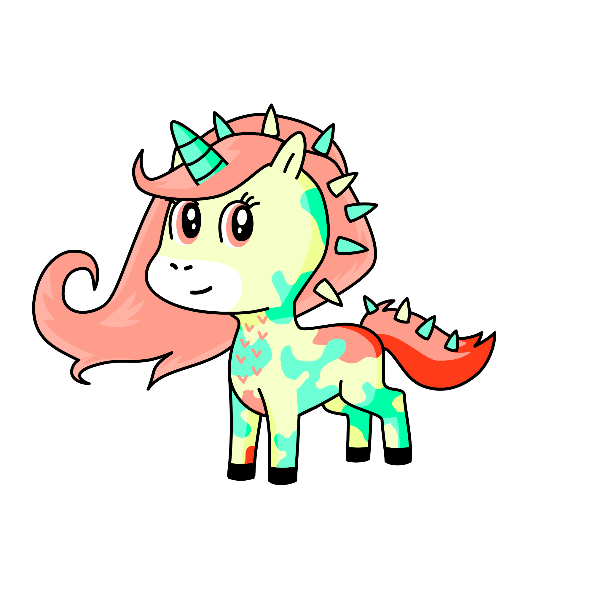 Rase Spike, the unicorn