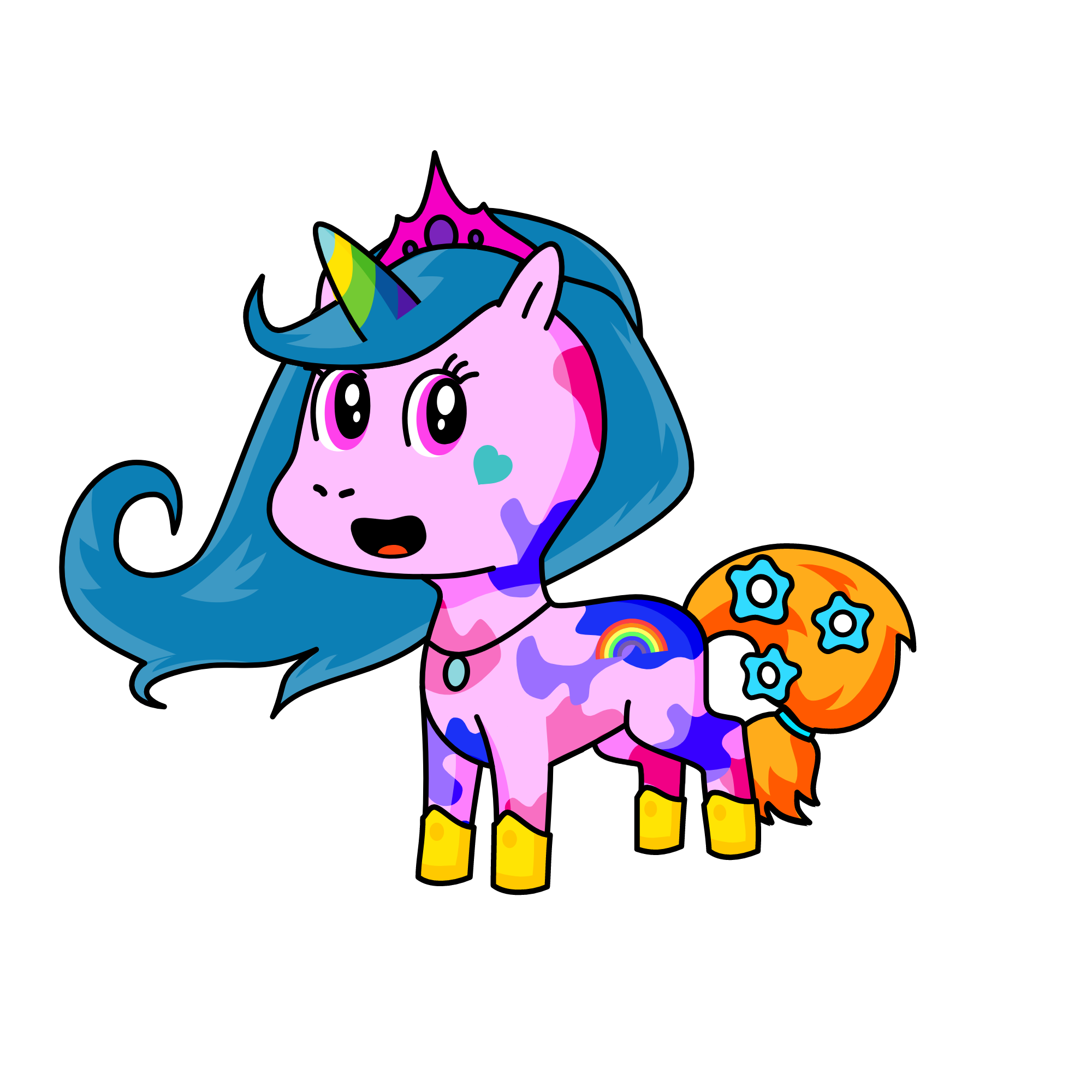 prinsess Snow , the unicorn