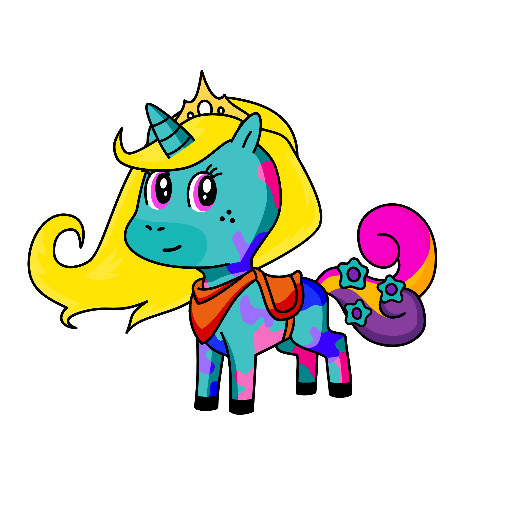 Shy, the unicorn