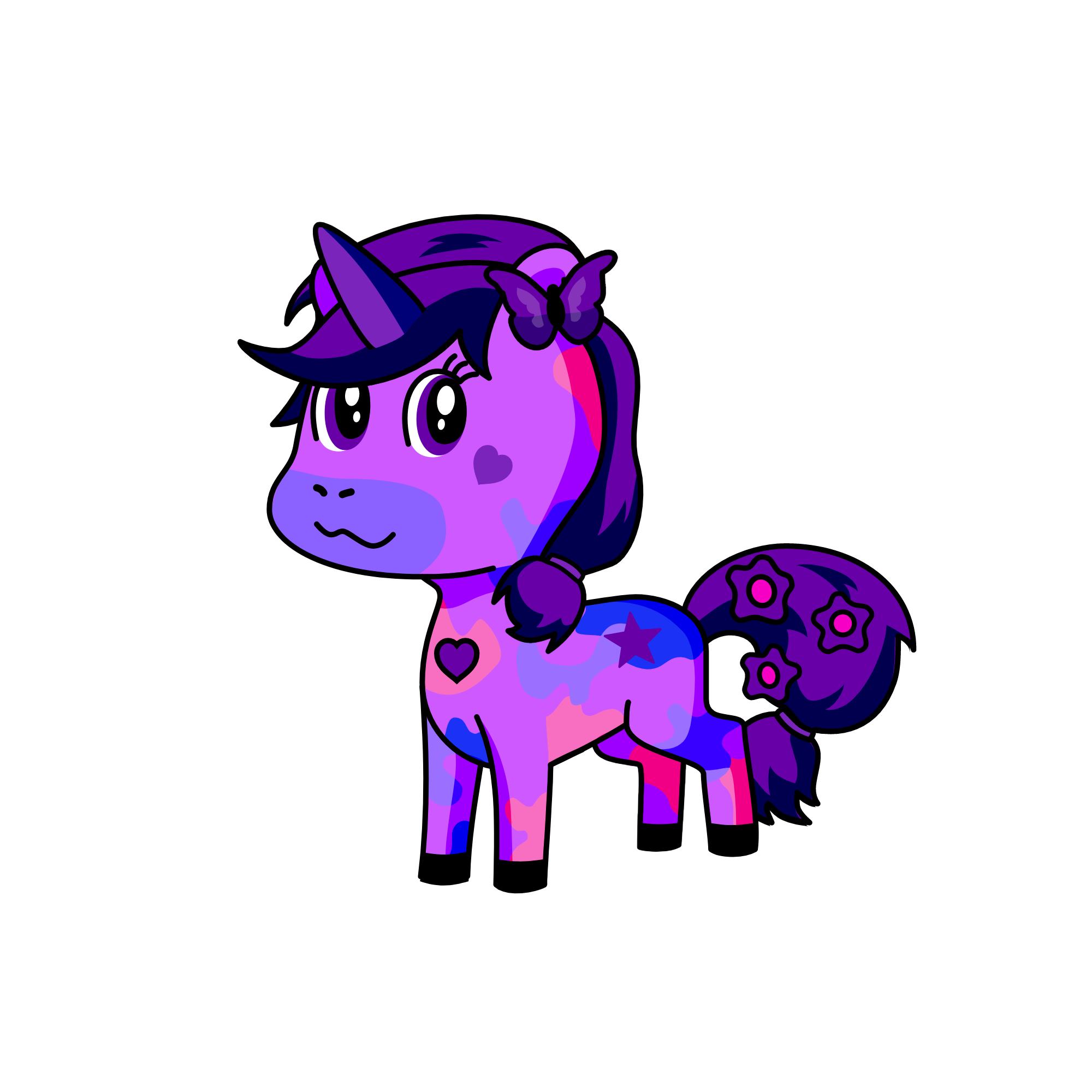 Twlight moon beam, the unicorn