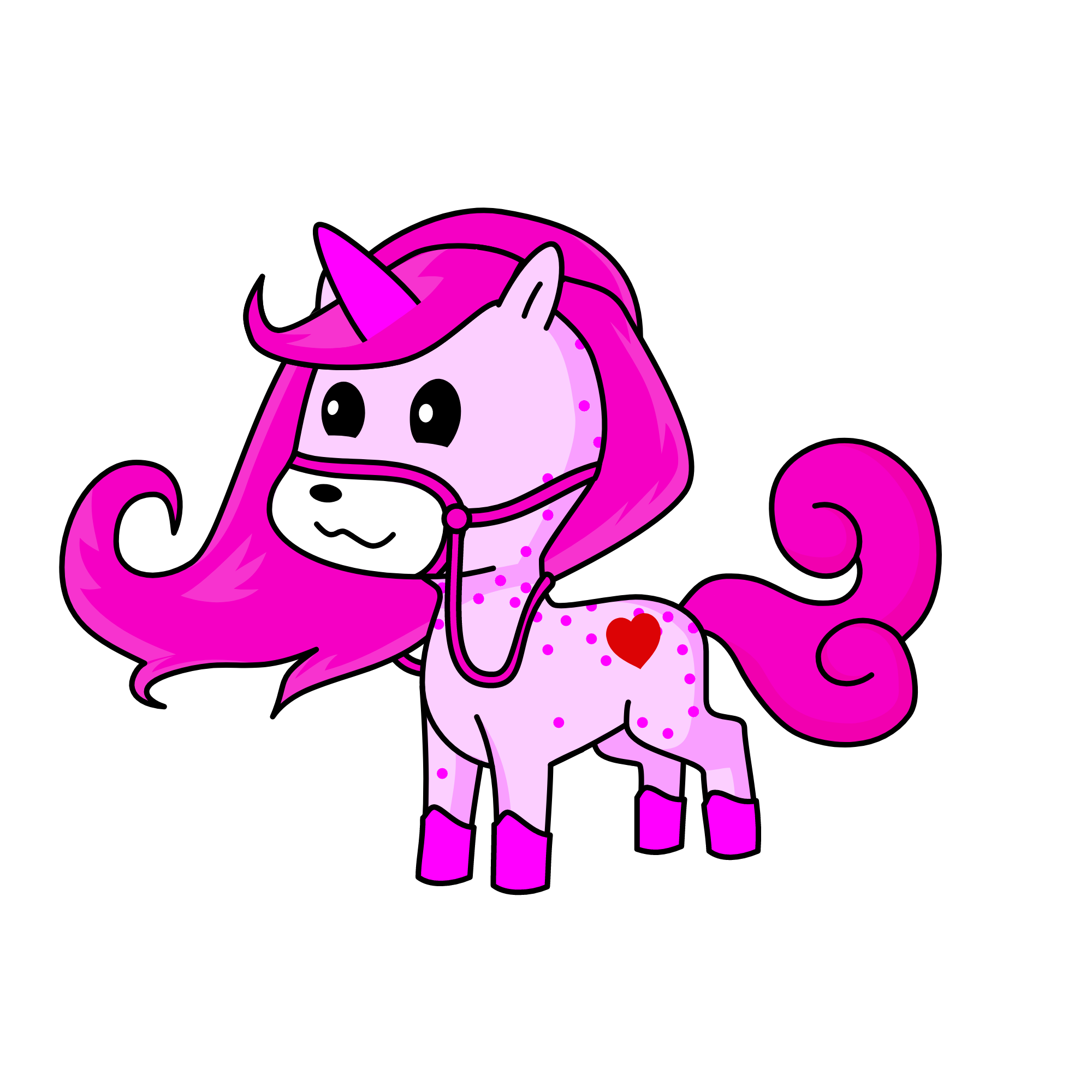 Pinky, the unicorn