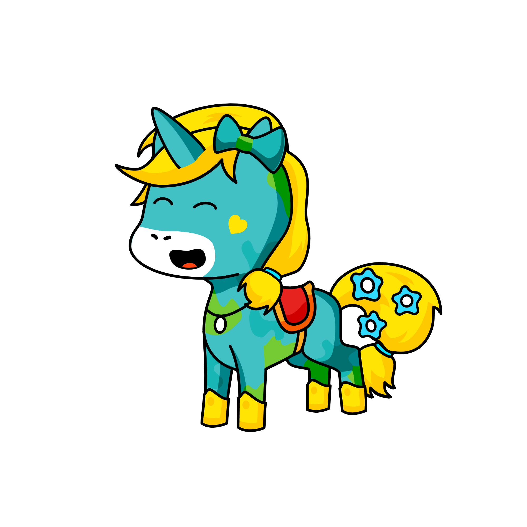 Blueberry, the unicorn