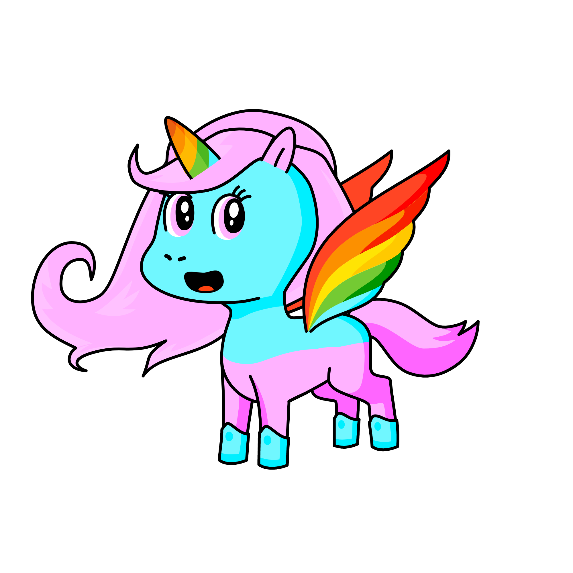 Crystal, the unicorn