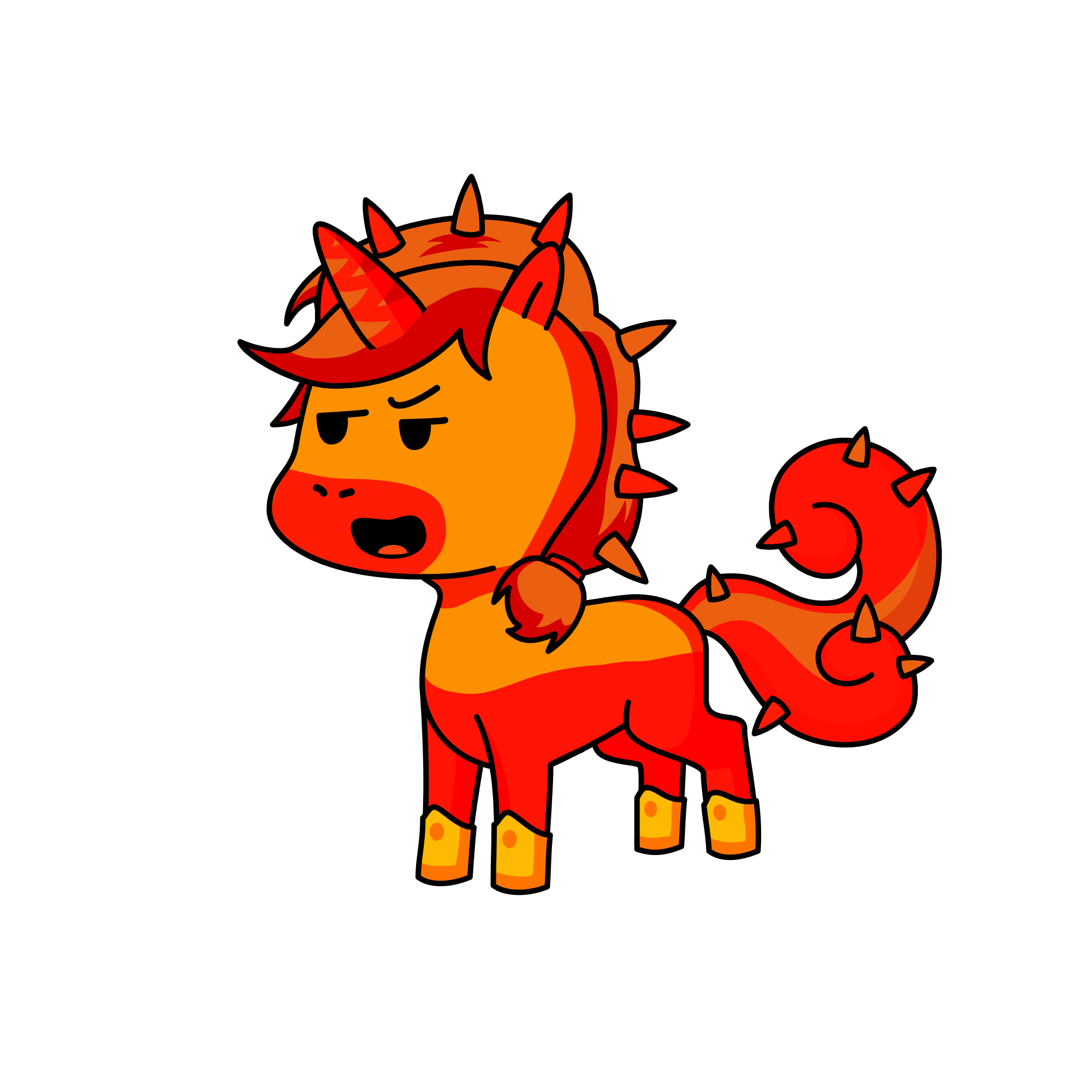 Unicornio de lava , the unicorn