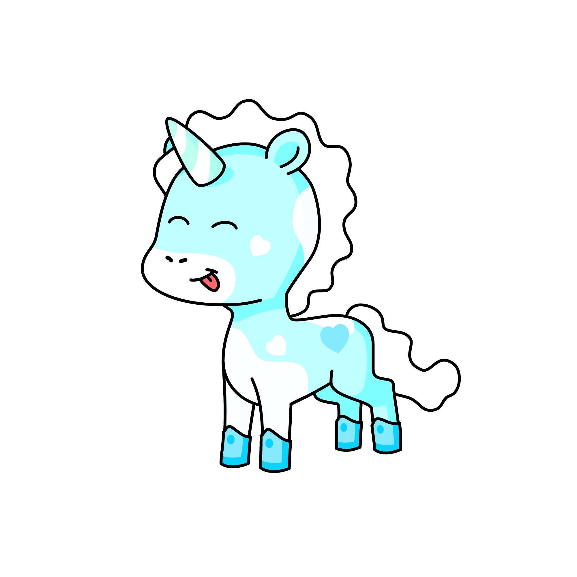 Fluffy, the unicorn