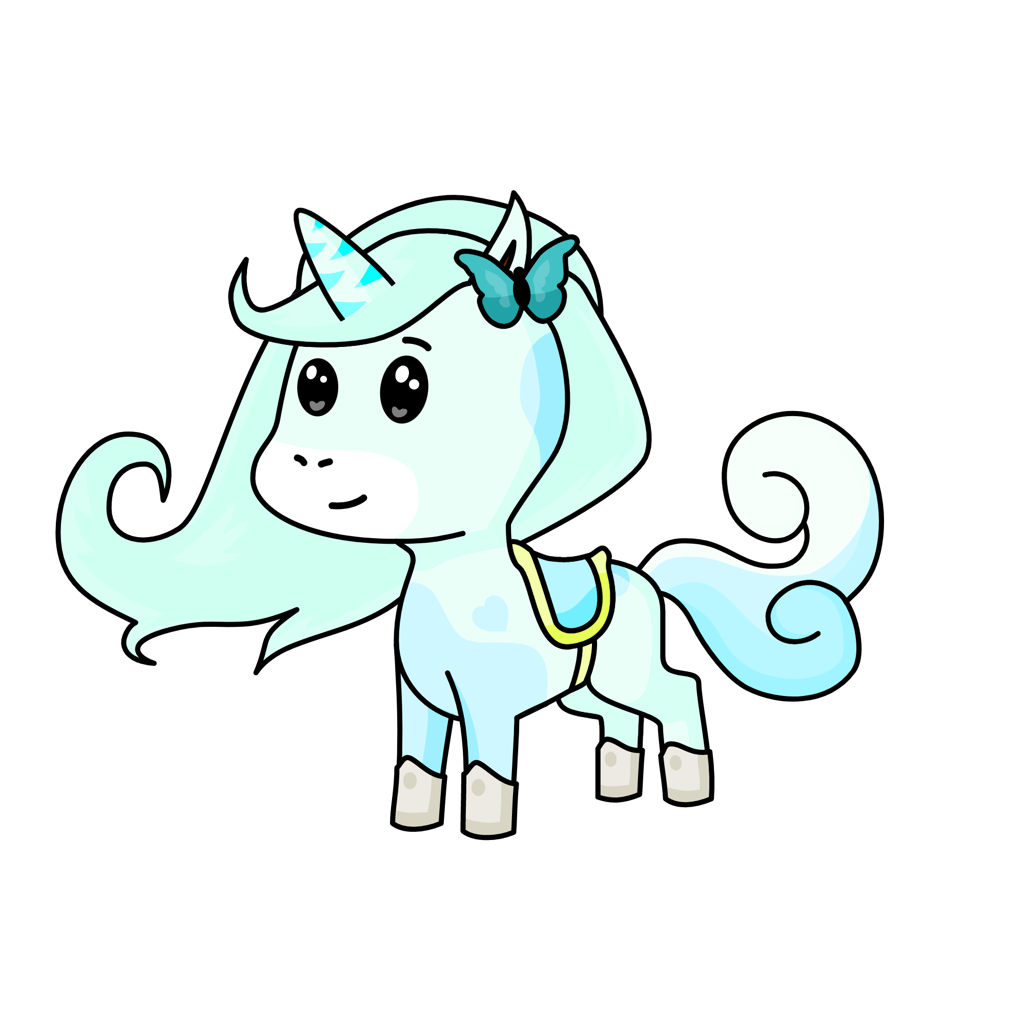 Fluffy, the unicorn