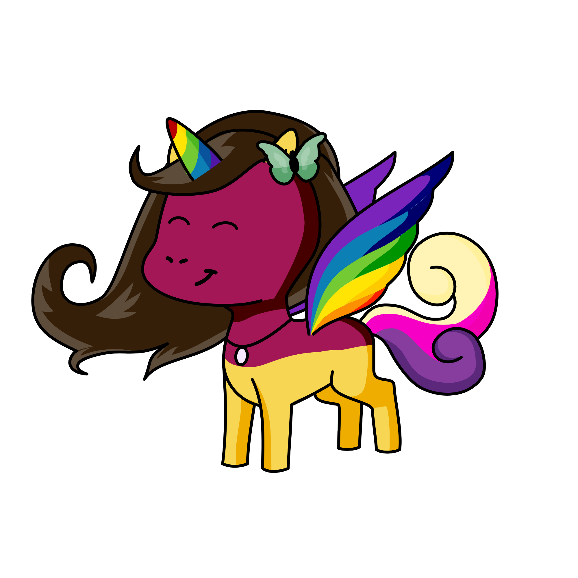 Rainbow Cutie, the unicorn