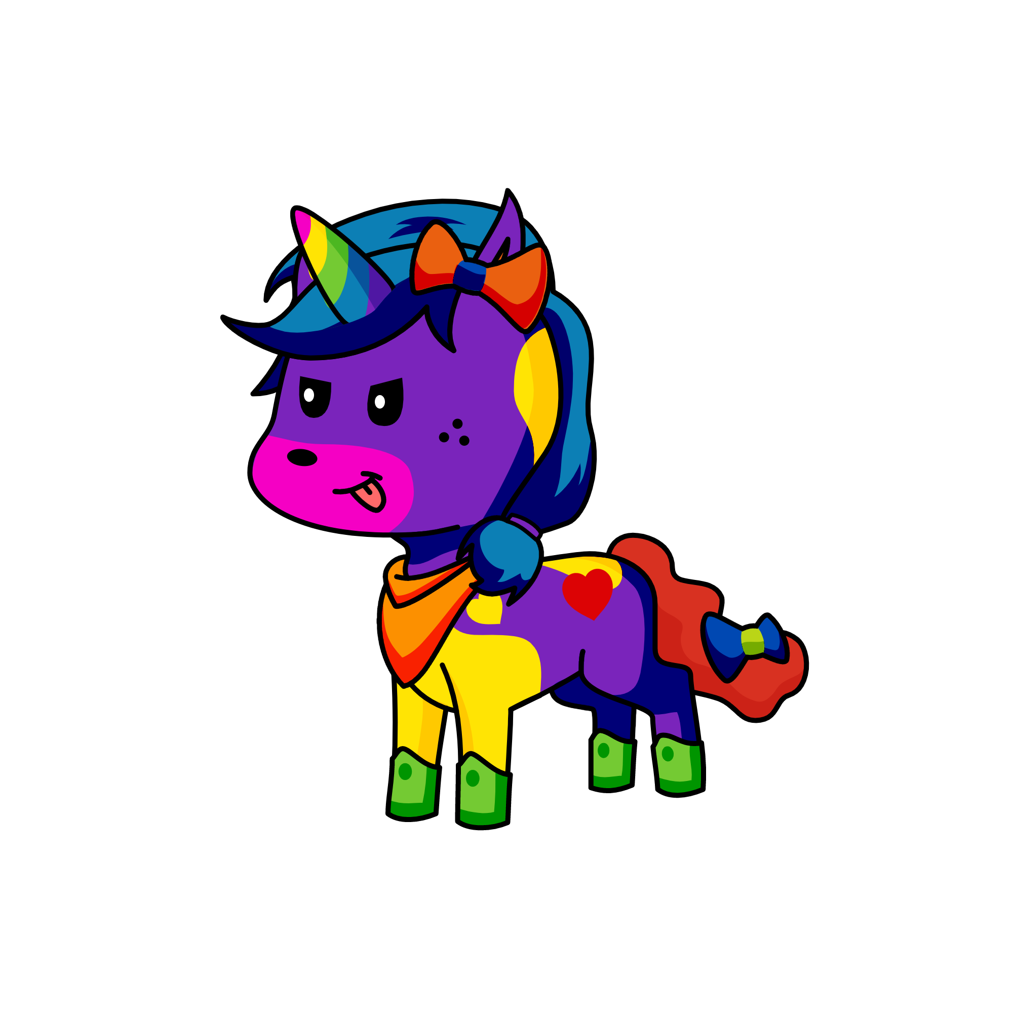Raven Blu, the unicorn