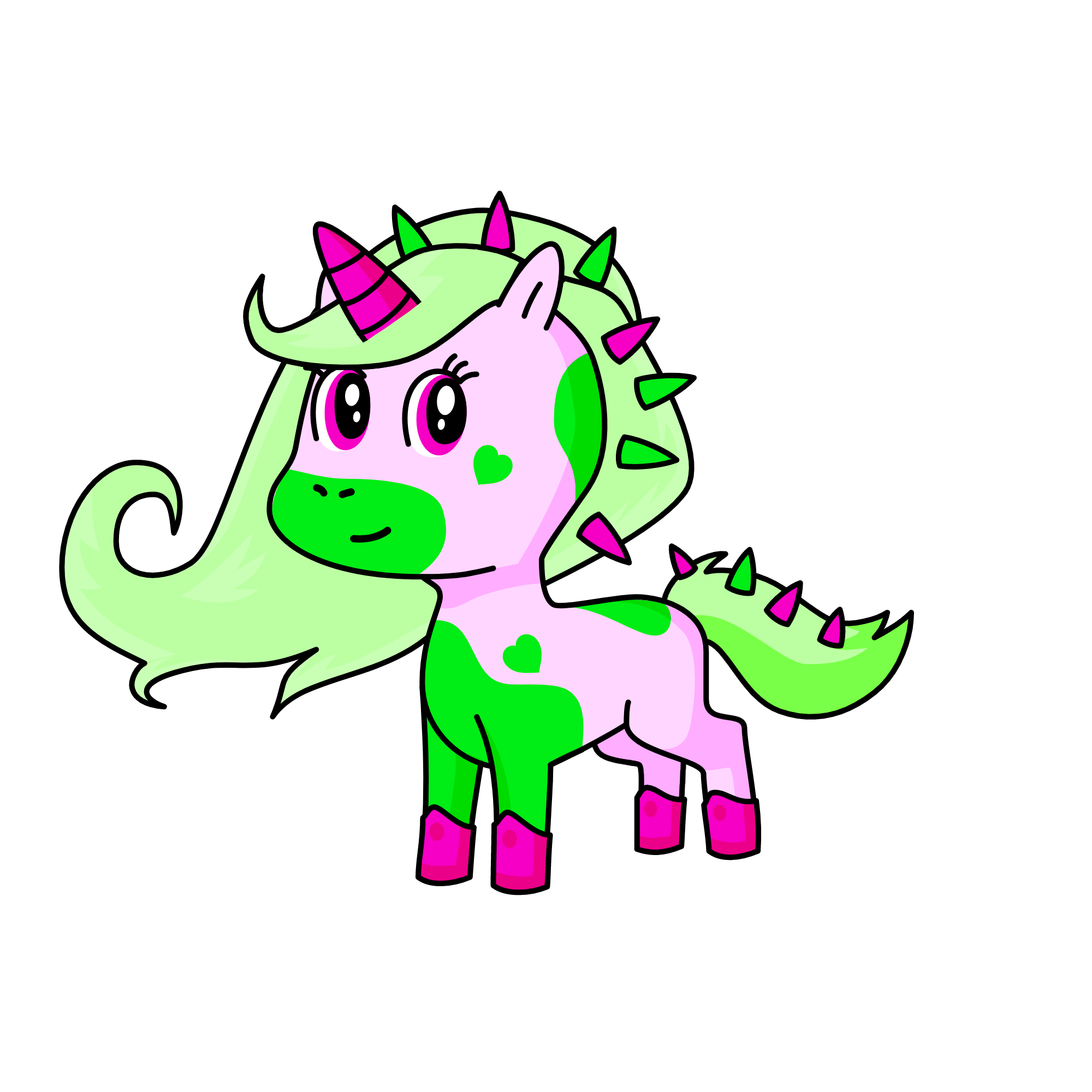 strawberry lime, the unicorn