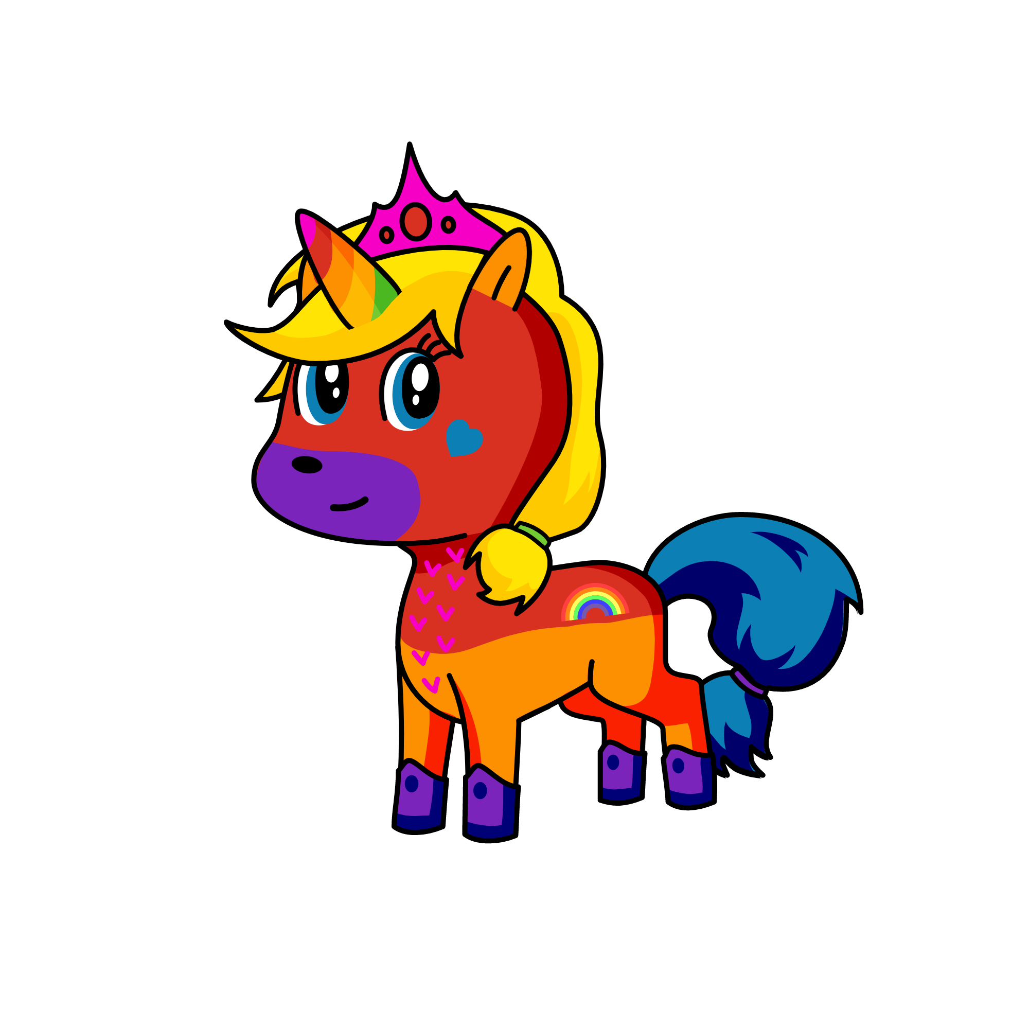 rainbow night, the unicorn